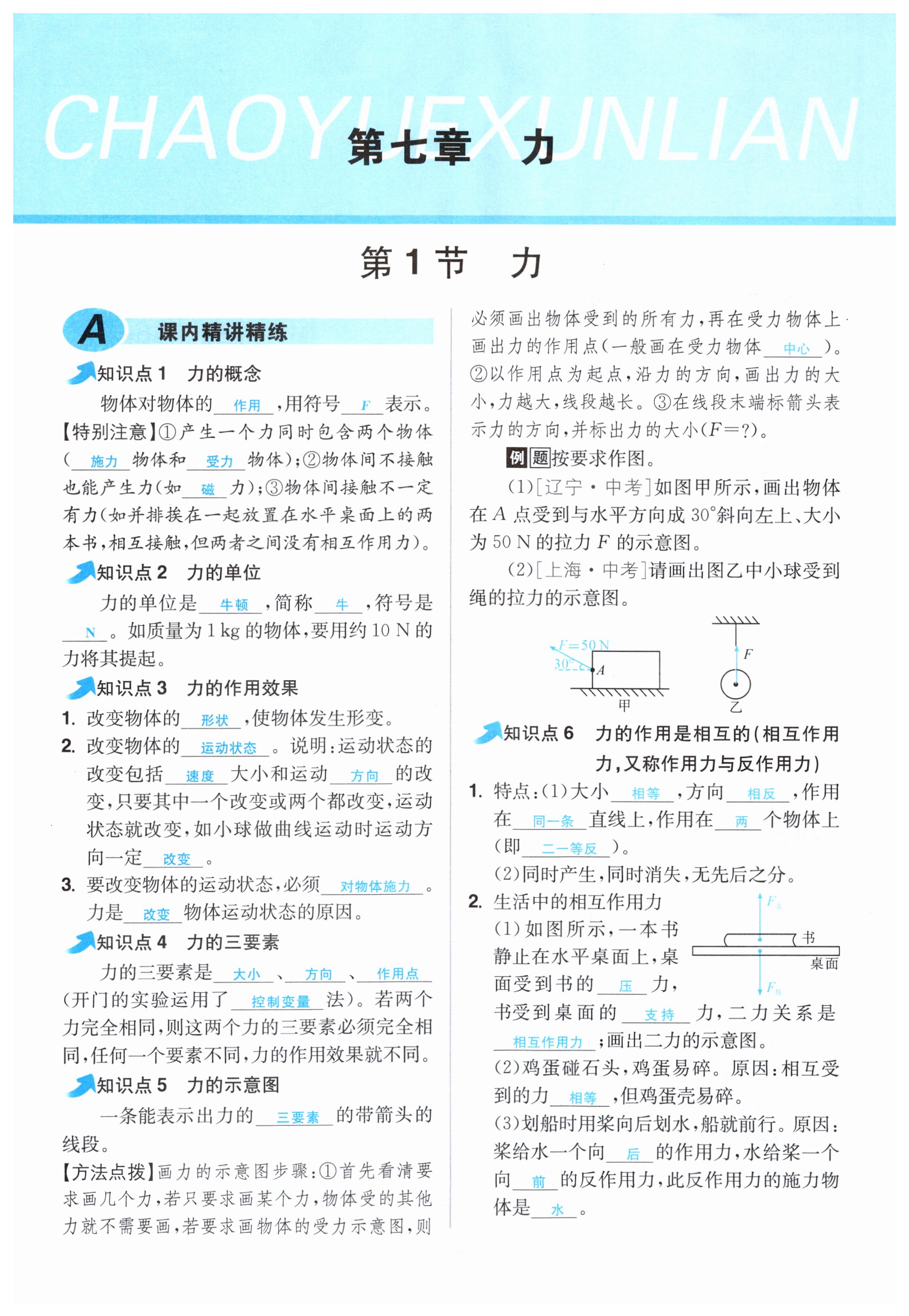 2023年超越训练八年级物理下册人教版 第1页