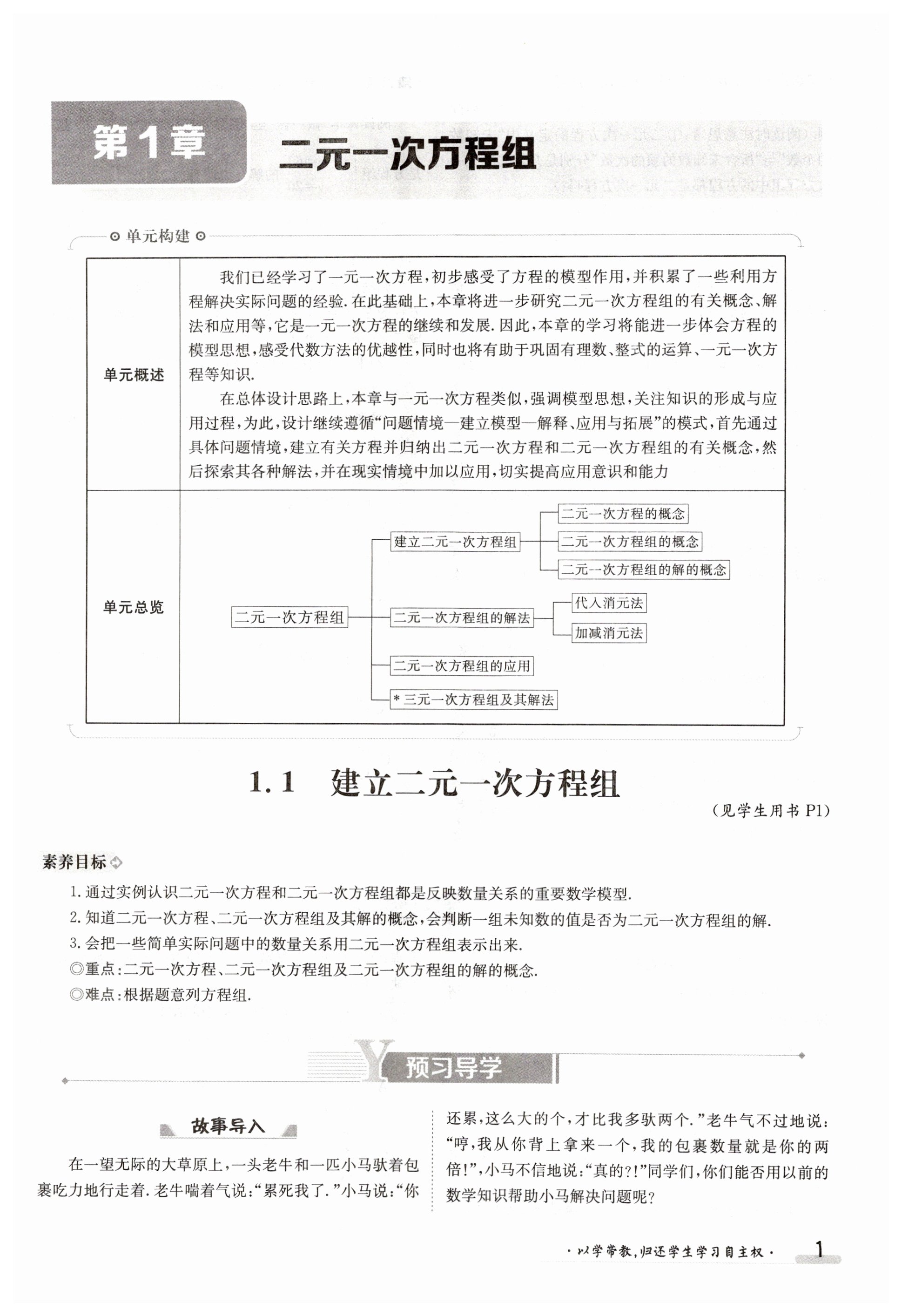 2023年金太阳导学案七年级数学下册湘教版 第1页