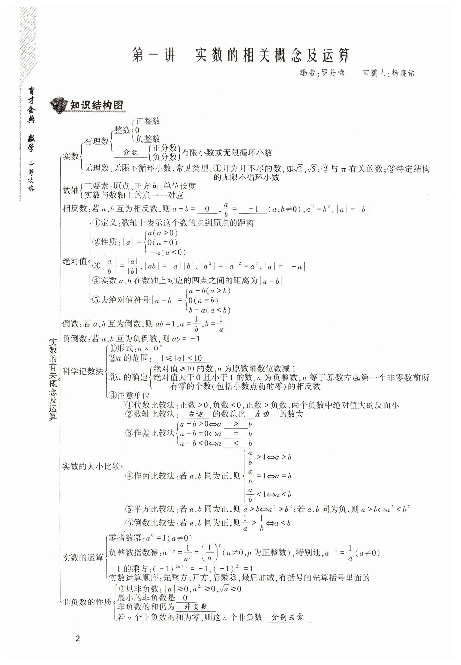 2023年育才金典中考攻略数学 第2页