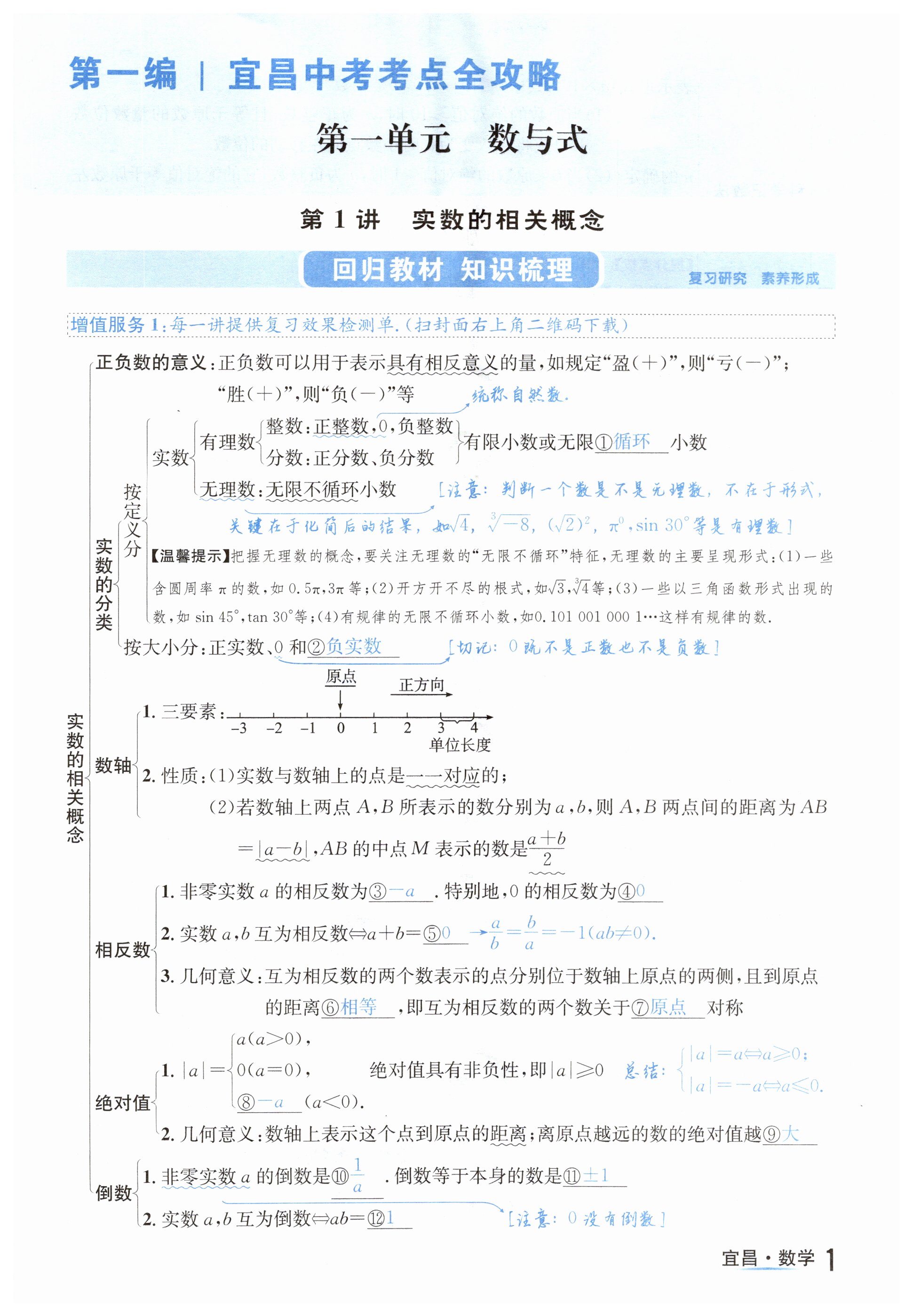 2023年解密中考數學宜昌專版 第1頁