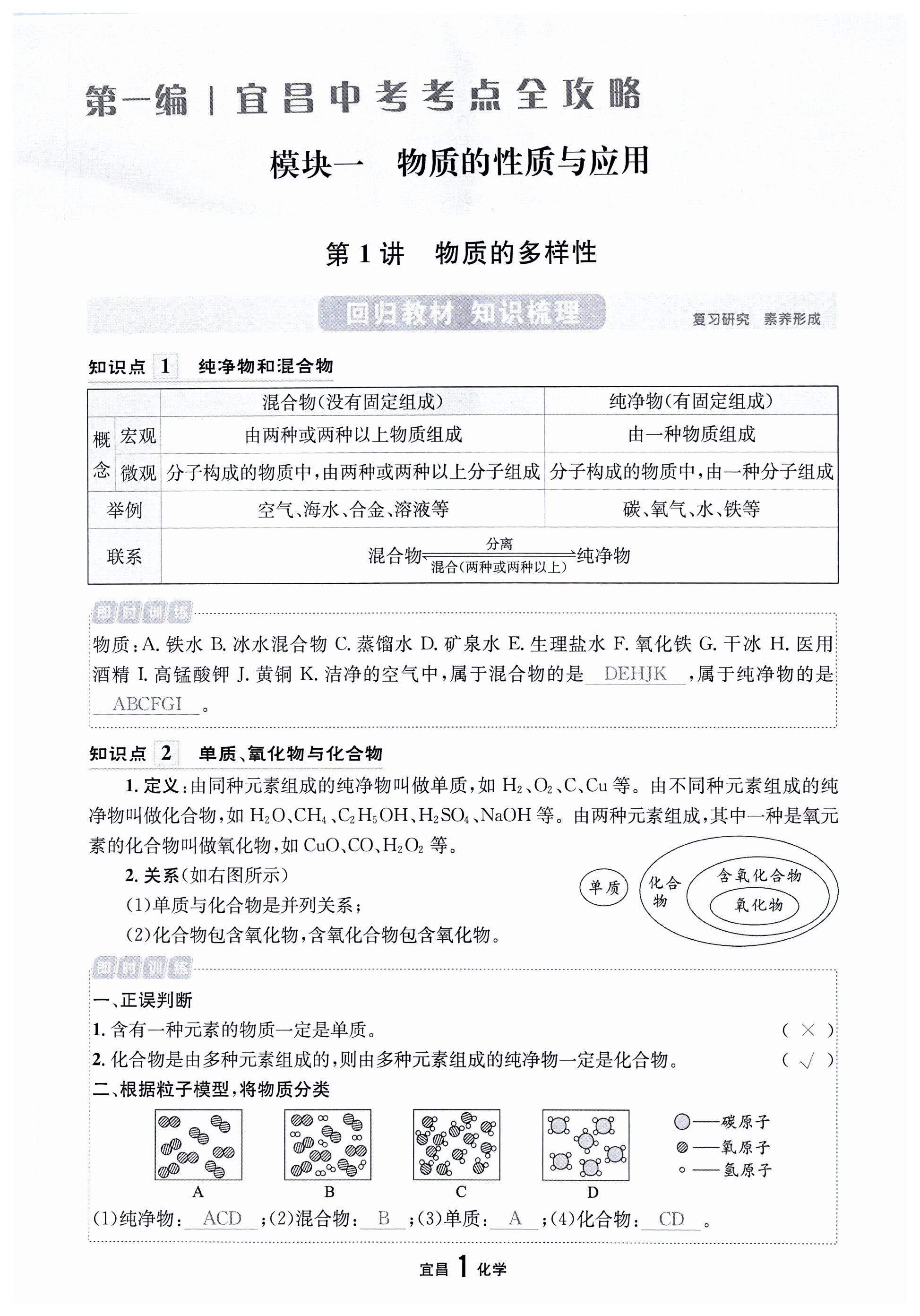 2023年解密中考化學(xué)宜昌專版 第1頁(yè)