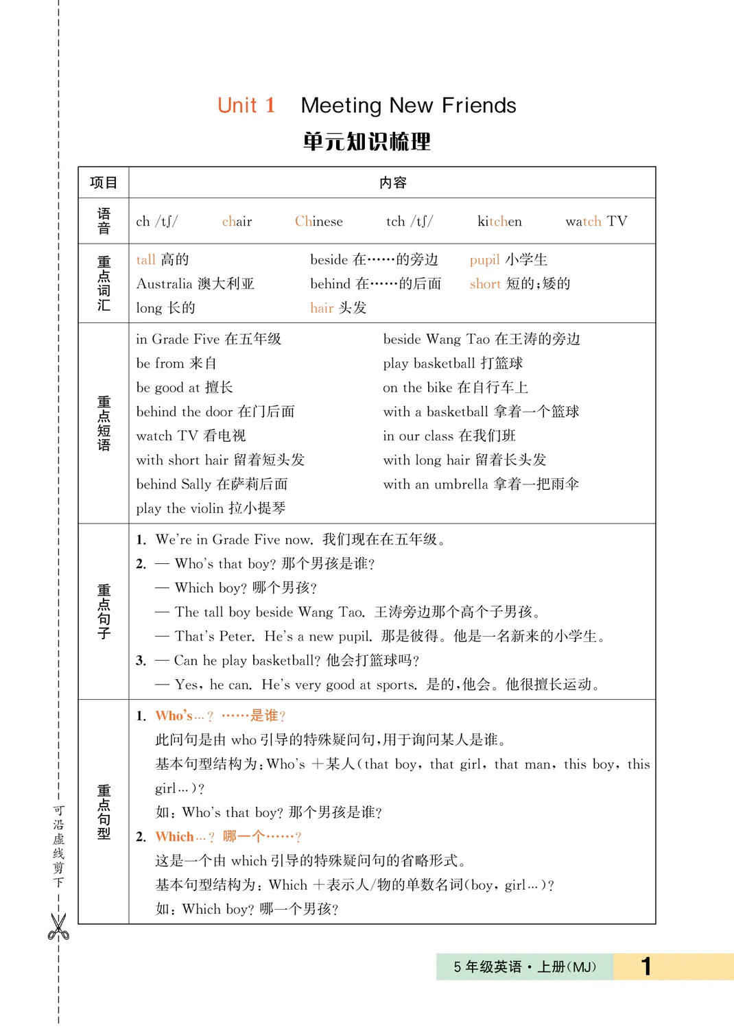 2023年一課3練培優(yōu)作業(yè)本五年級英語上冊閩教版福建專版 第1頁