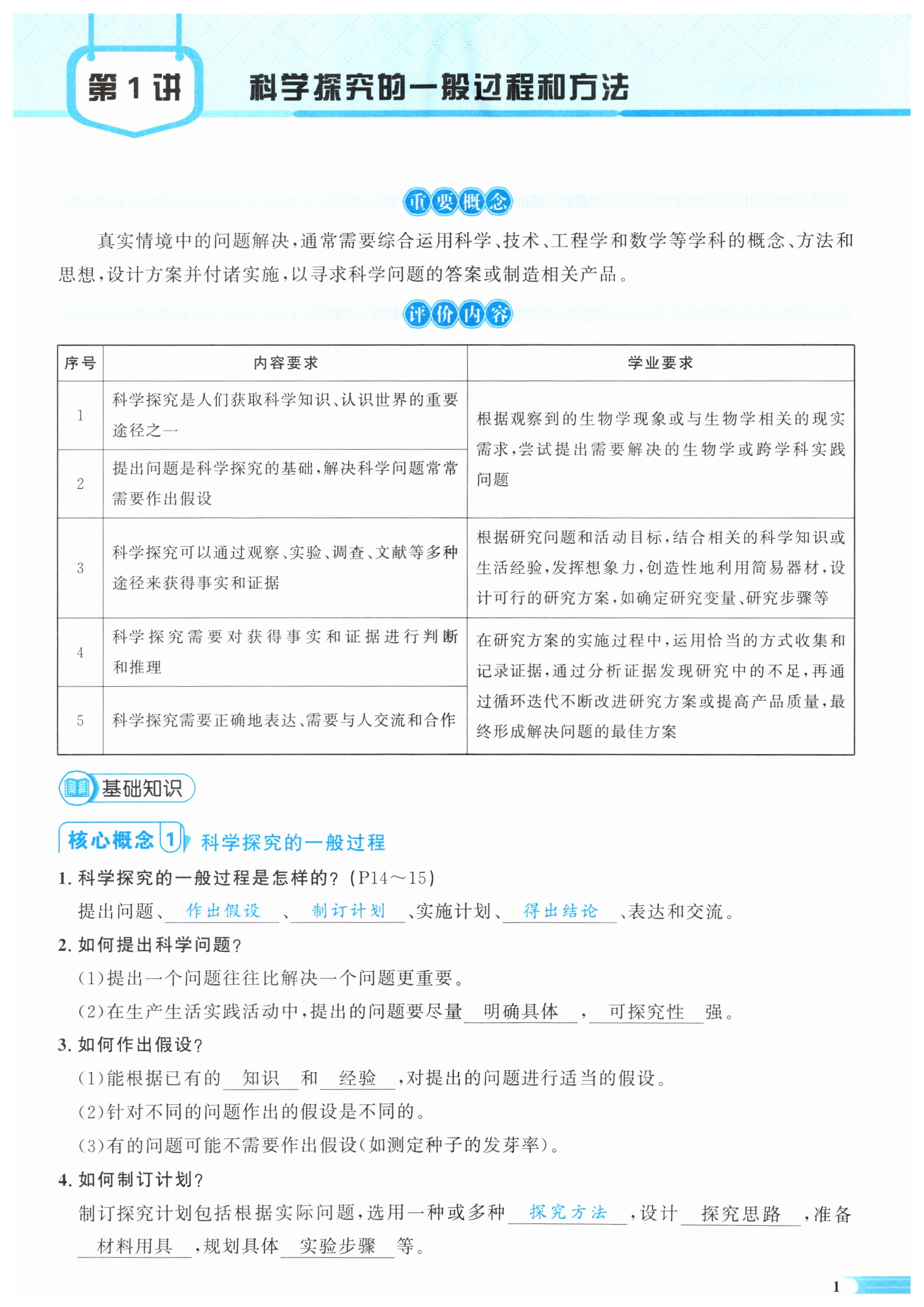 2024年中考啟航生物湖南專版 第1頁