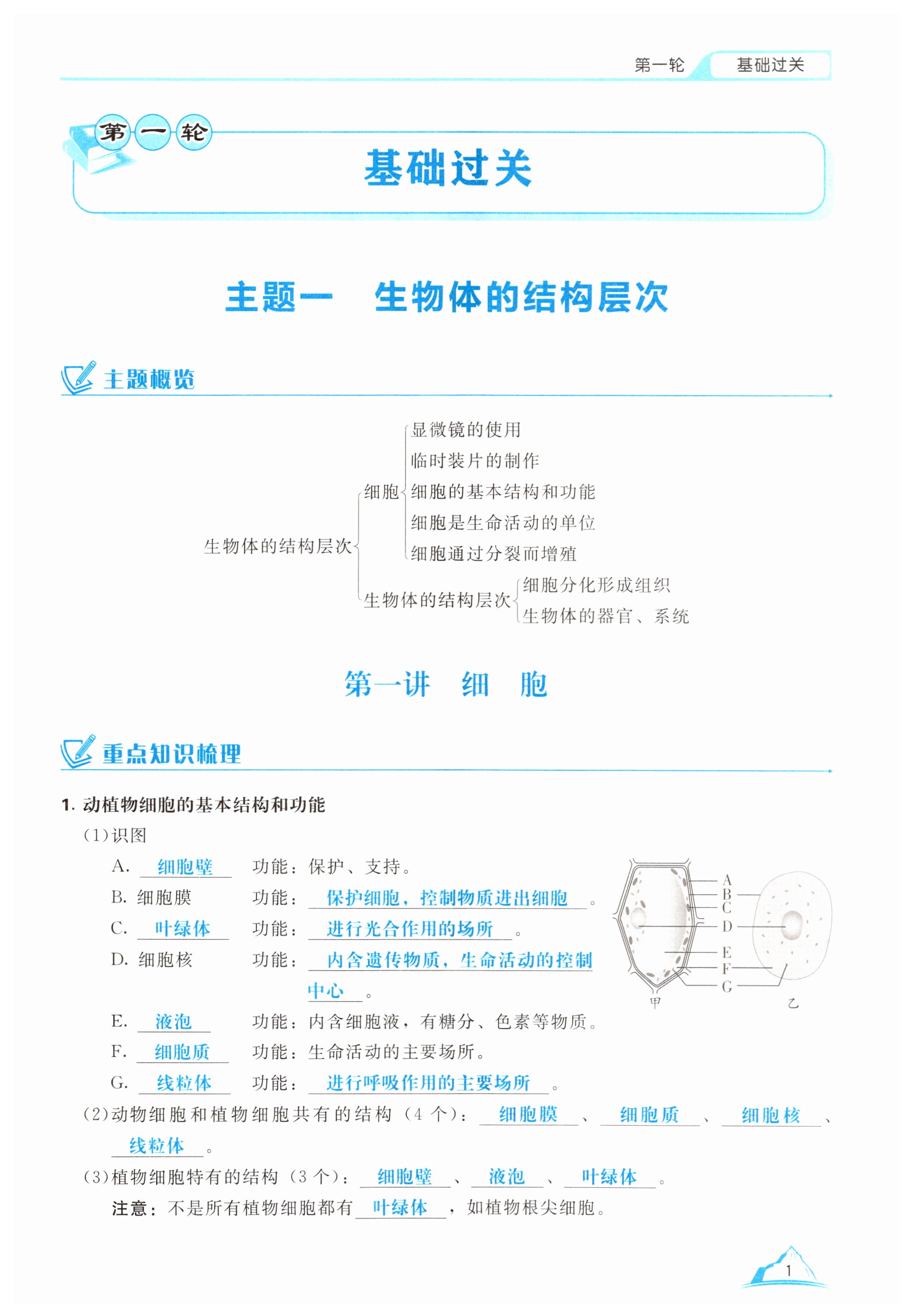 2024年輪動復習會考高分寶典生物北師大版 第1頁