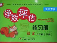 2016年學效評估練習冊六年級語文下冊北京專用