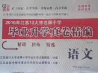 2016年超能學(xué)典江蘇13大市名牌小學(xué)畢業(yè)升學(xué)真卷精編語文