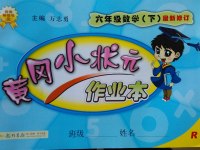 2017年黃岡小狀元作業(yè)本六年級數(shù)學下冊人教版