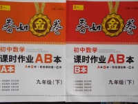 2018年春如金卷初中數學課時作業AB本九年級下冊