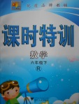 2018年明天教育課時特訓(xùn)六年級數(shù)學(xué)下冊人教版