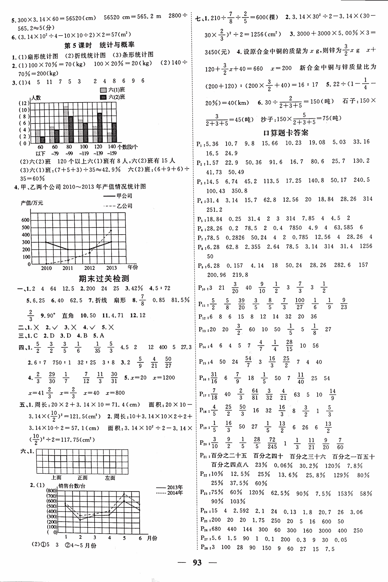 2017年陽(yáng)光課堂課時(shí)優(yōu)化作業(yè)六年級(jí)數(shù)學(xué)北師大版 第9頁(yè)