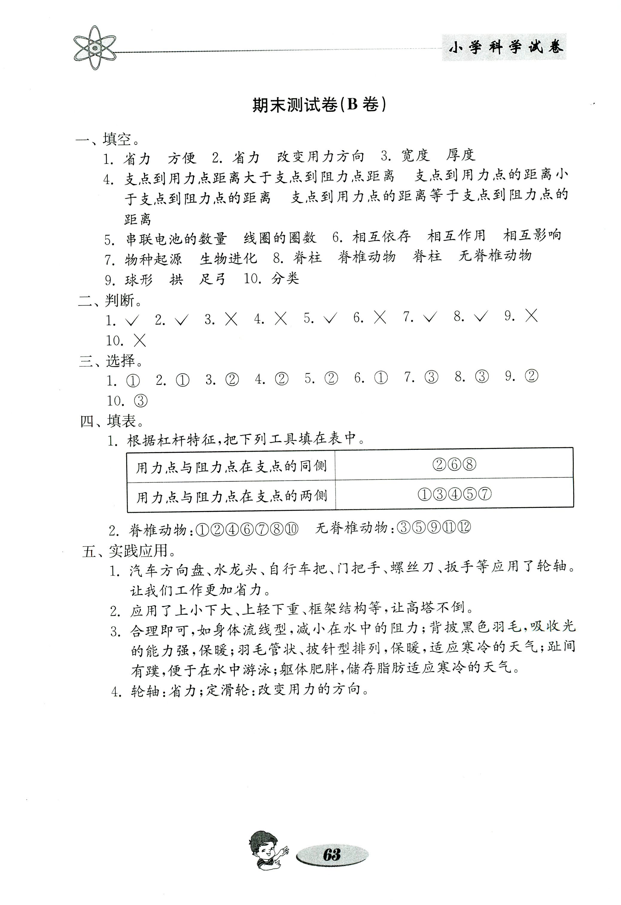 2017年金钥匙小学科学试卷六年级教科版 第15页