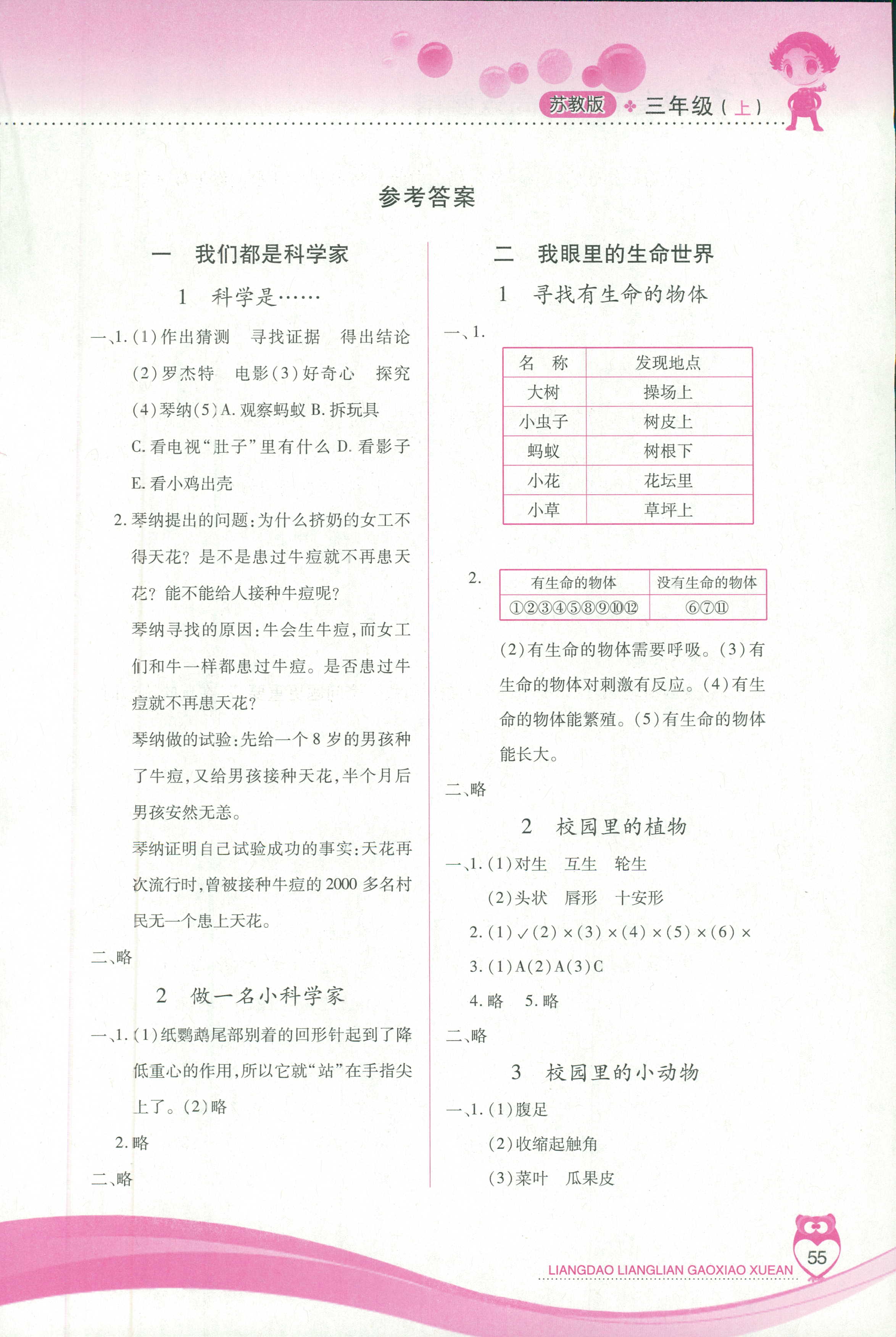 2018年新課標(biāo)兩導(dǎo)兩練高效學(xué)案三年級(jí)科學(xué)蘇教版 第1頁(yè)