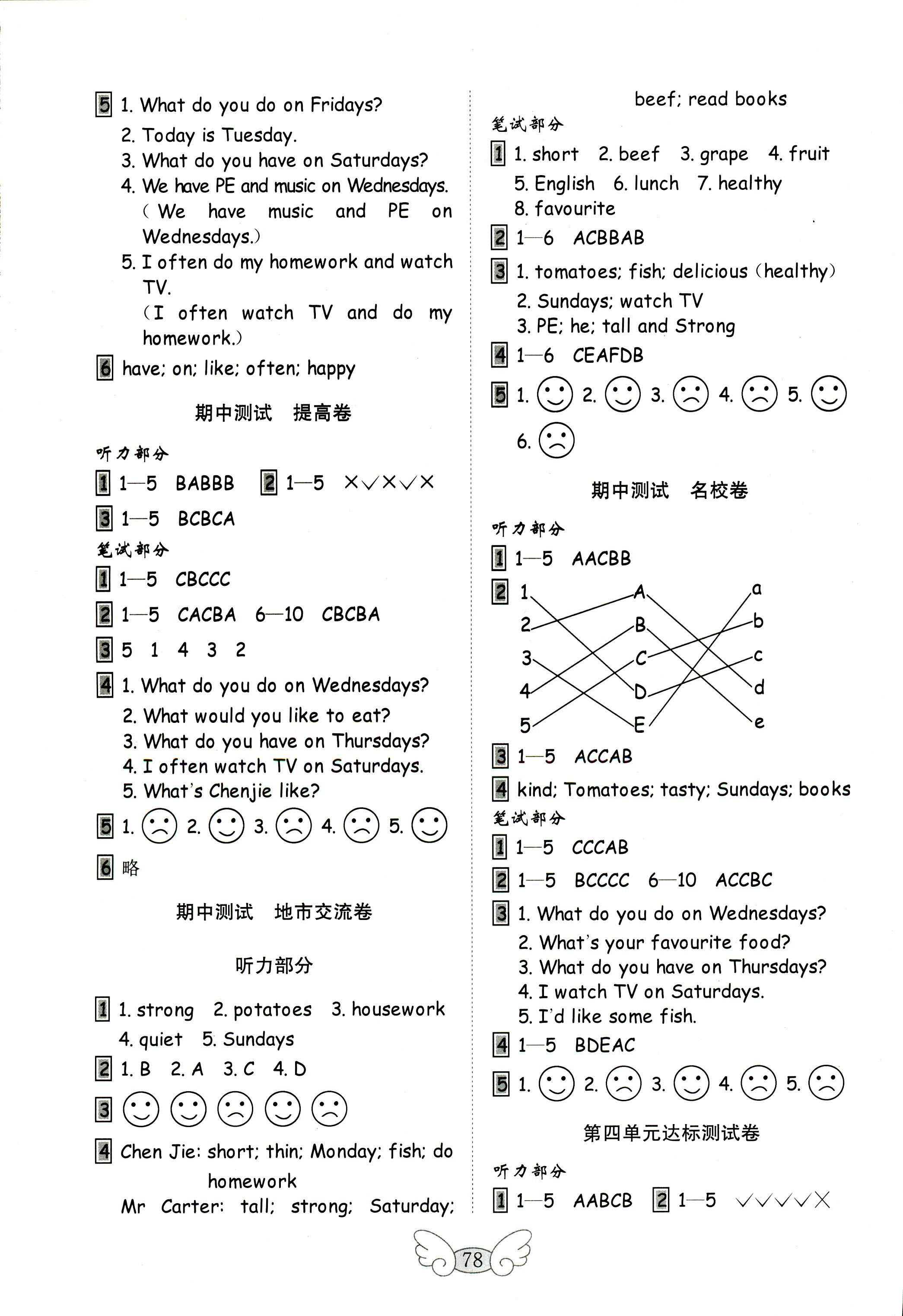 2017年金鑰匙小學(xué)英語試卷五年級人教PEP版三起 第10頁