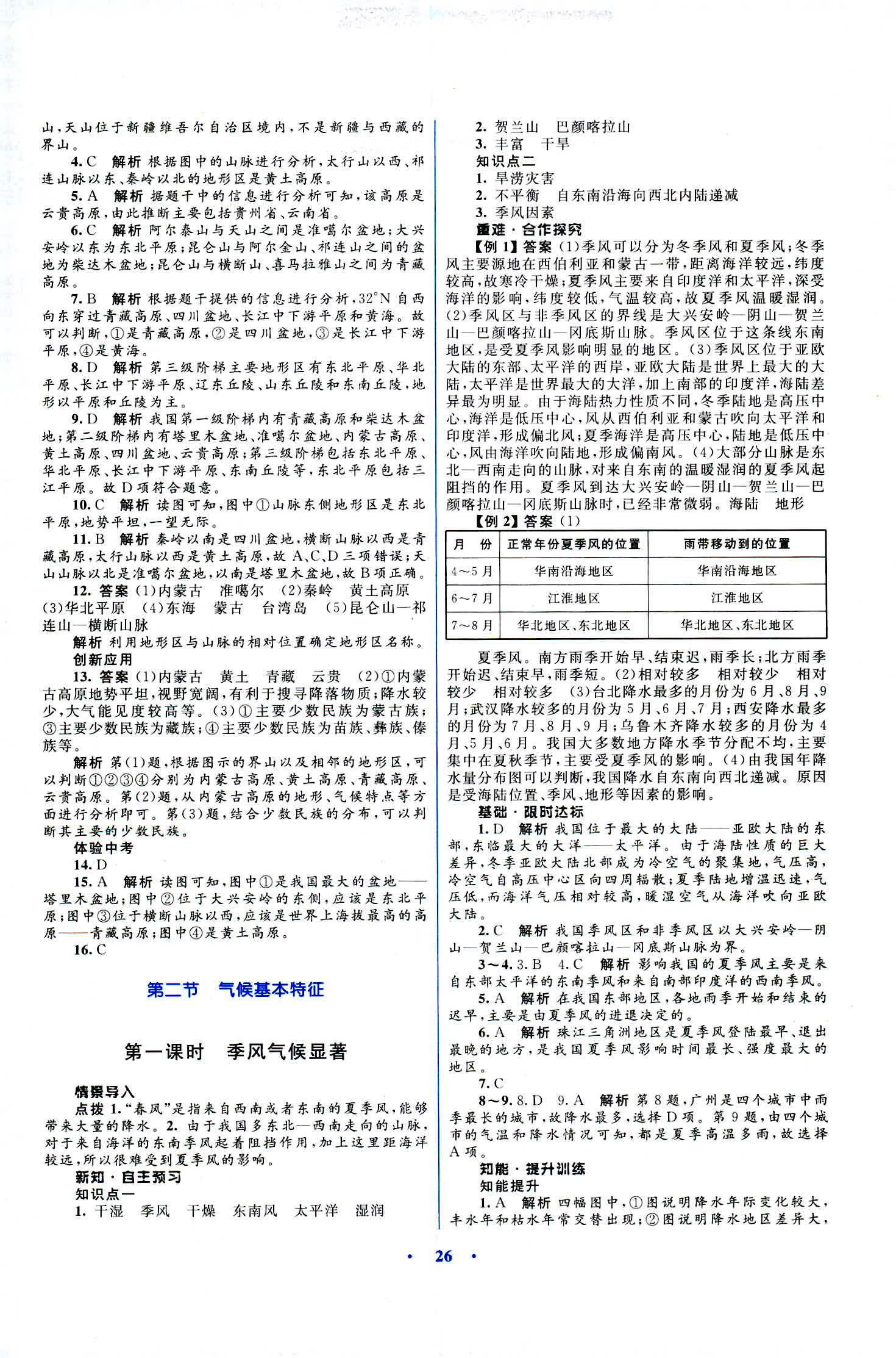 2018年初中同步測控優(yōu)化設(shè)計(jì)八年級(jí)地理商務(wù)星球版 第6頁