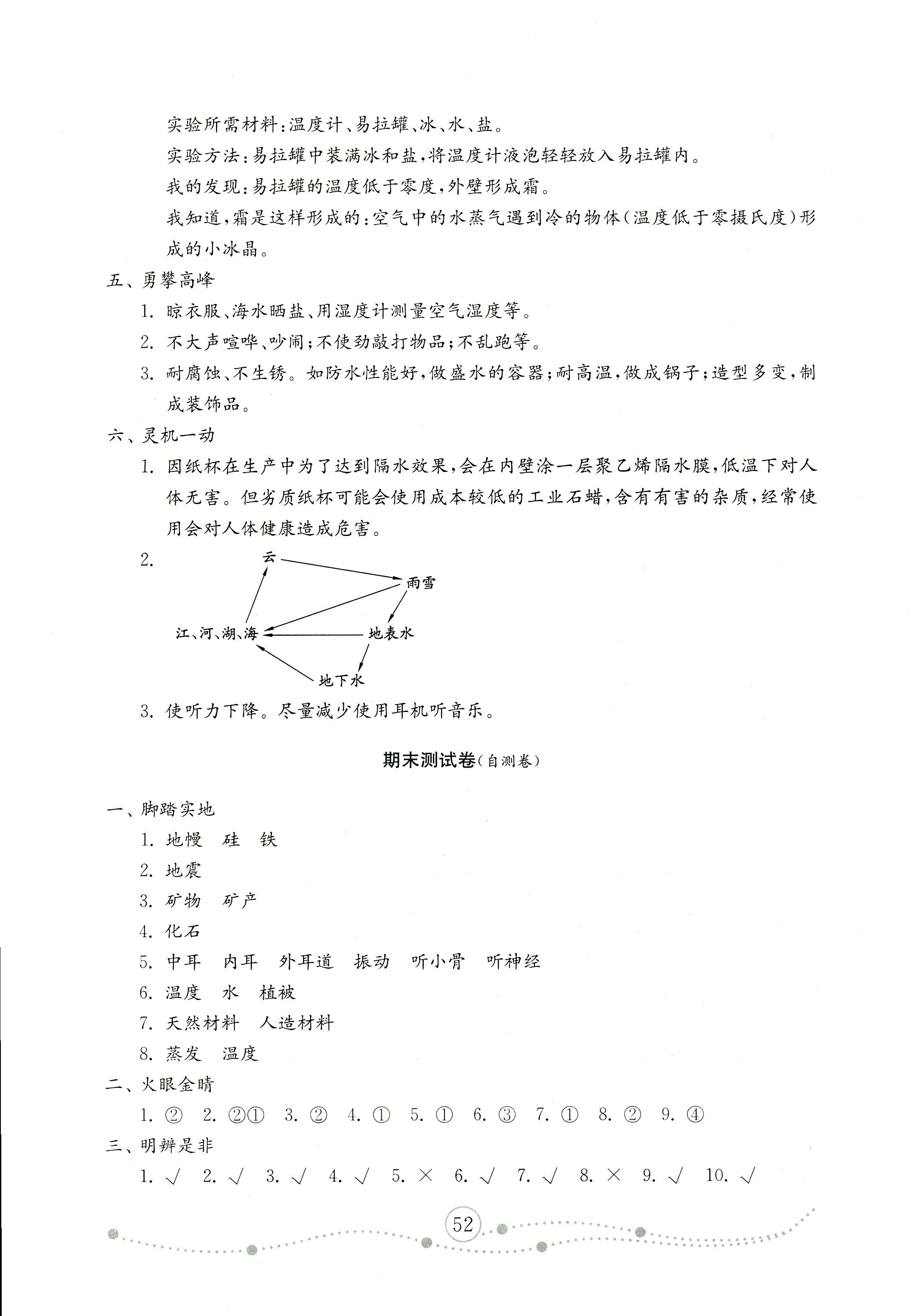 2017年金钥匙小学科学试卷五年级青岛版 第8页