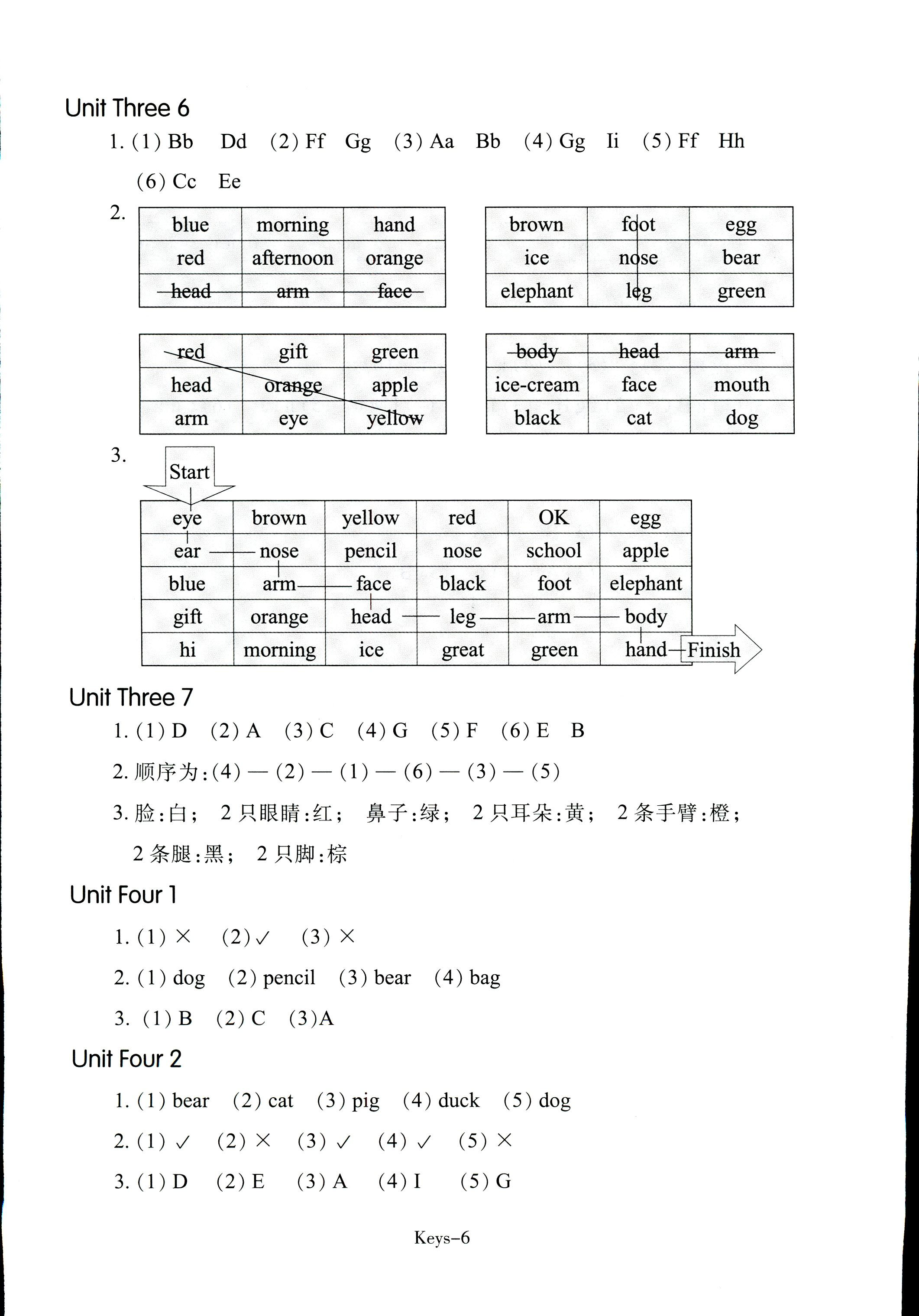 2017年每課一練浙江少年兒童出版社三年級(jí)英語(yǔ)人教版 第6頁(yè)