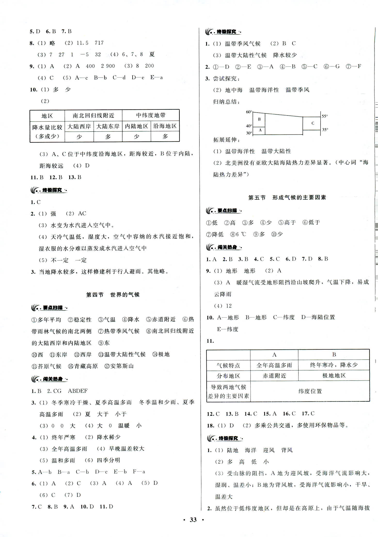 2018年新地理同步練習(xí)七年級(jí)商務(wù)星球版 第6頁