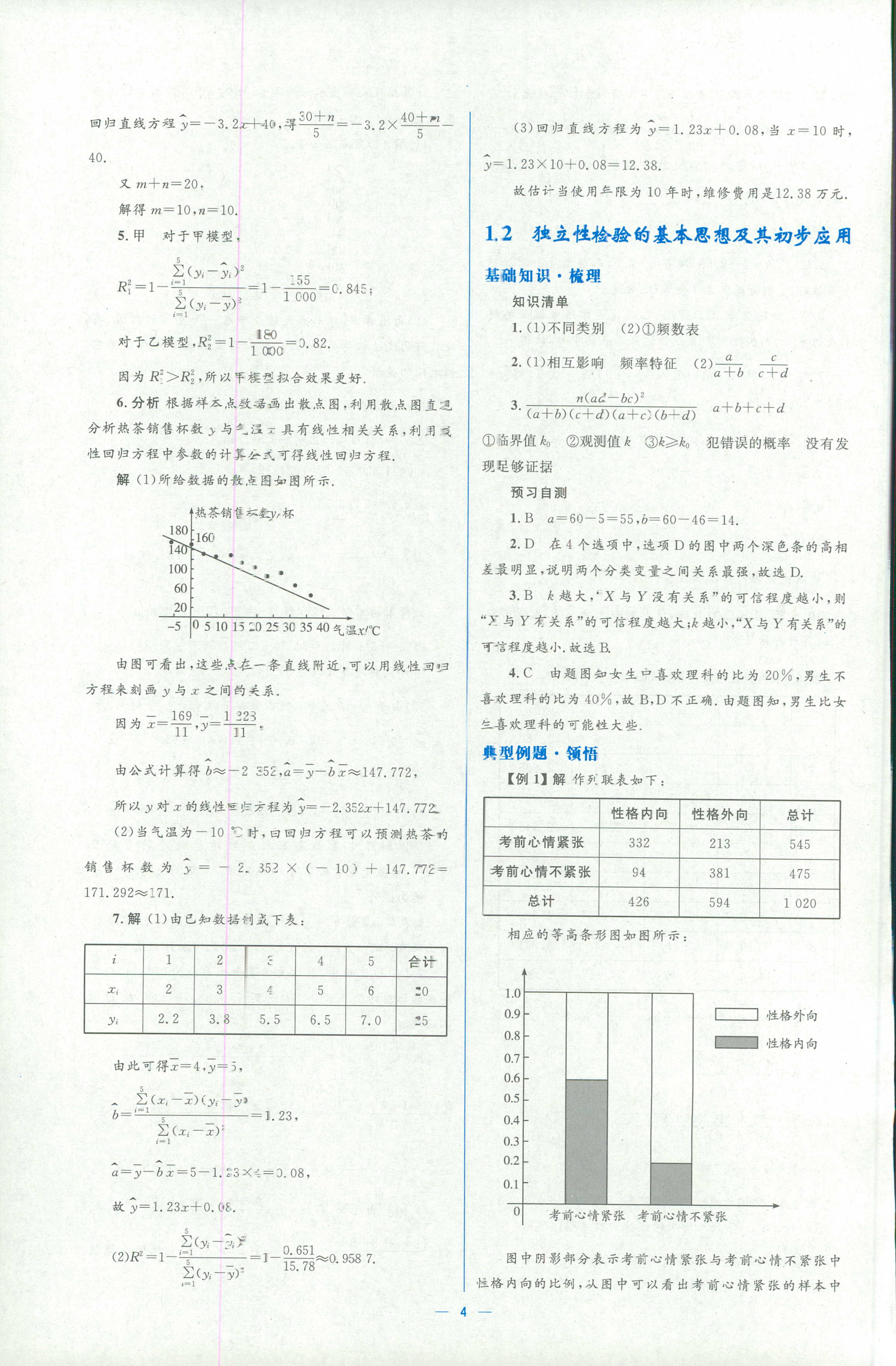 2018年人教金學(xué)典同步解析與測評學(xué)考練選修一數(shù)學(xué)人教版 第4頁