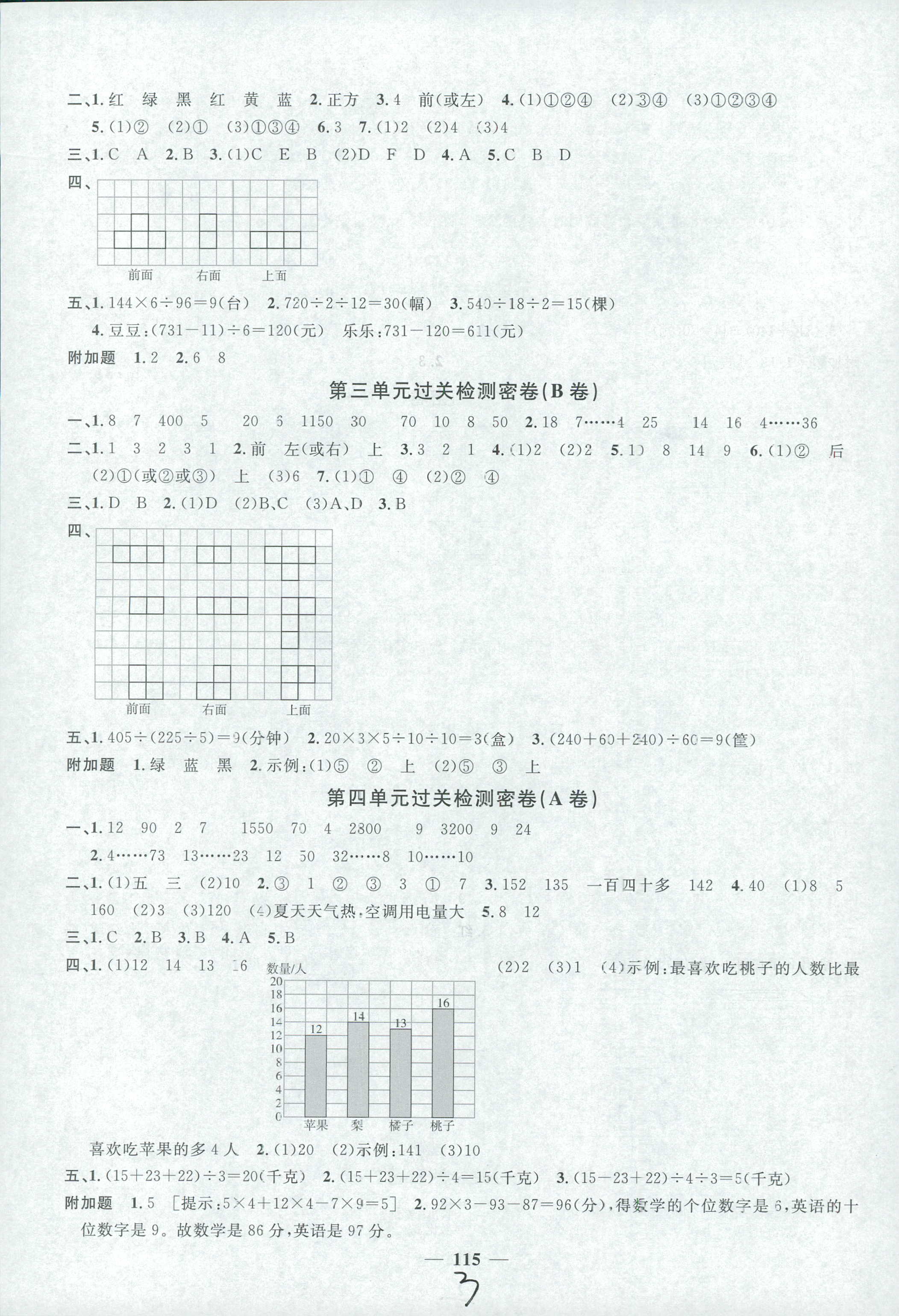 2018年阳光同学课时优化作业四年级数学苏教版 第3页