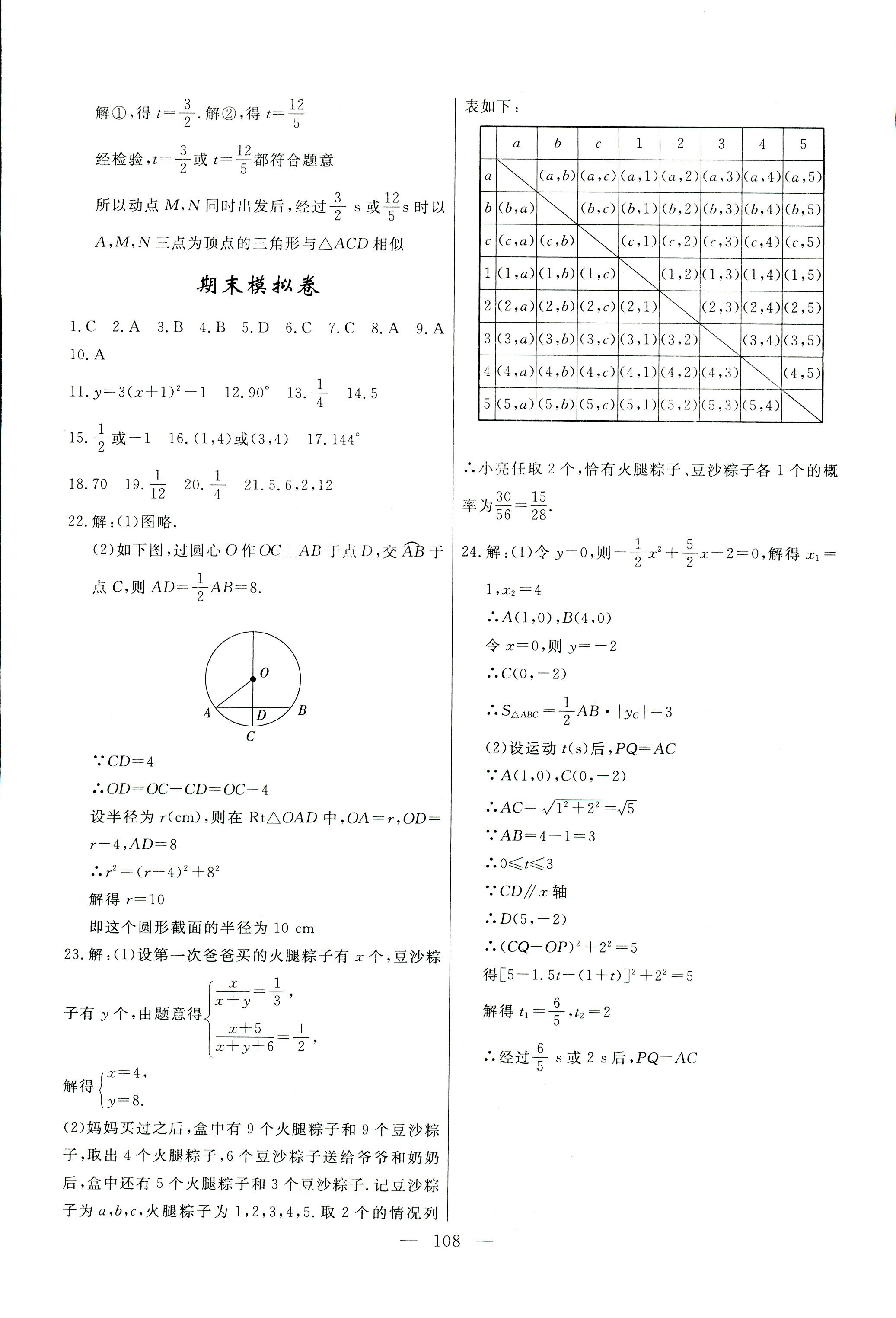 2017年花山小狀元學科能力達標初中生100全優(yōu)卷九年級數學浙教版 第16頁