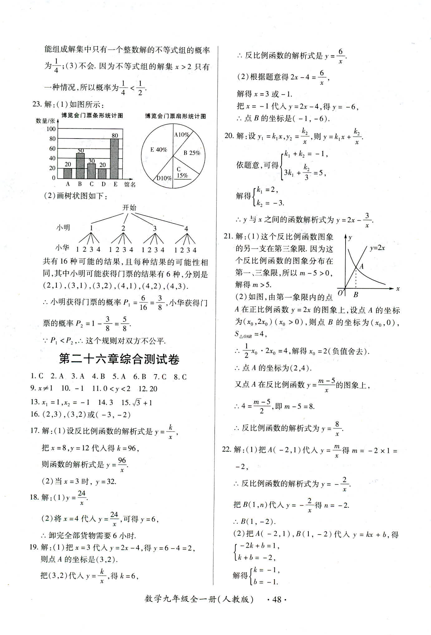 2018年一課一練創(chuàng)新練習(xí)九年級數(shù)學(xué)人教版南昌專版 第48頁