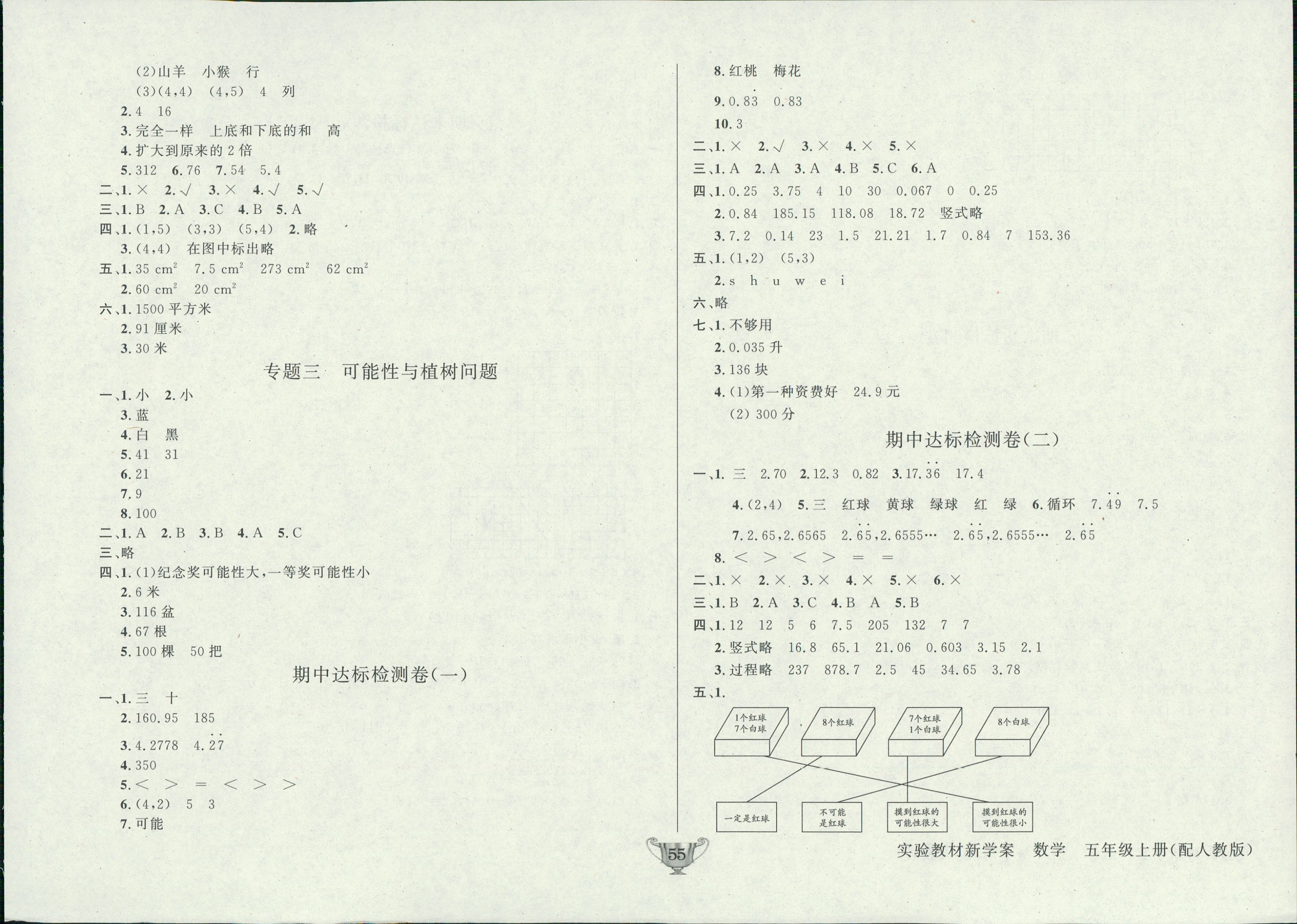 2018年實驗教材新學案五年級數(shù)學人教版 第3頁