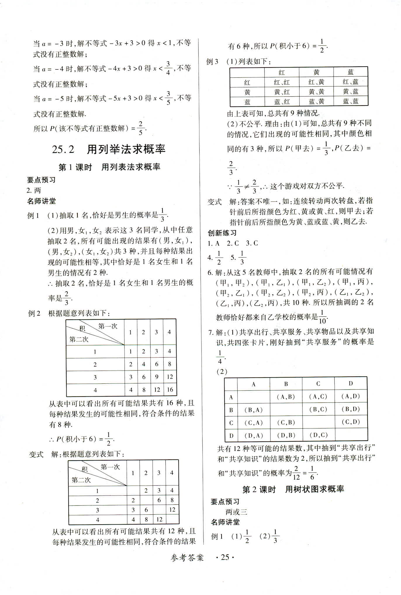 2018年一課一練創(chuàng)新練習(xí)九年級(jí)數(shù)學(xué)人教版南昌專版 第25頁(yè)