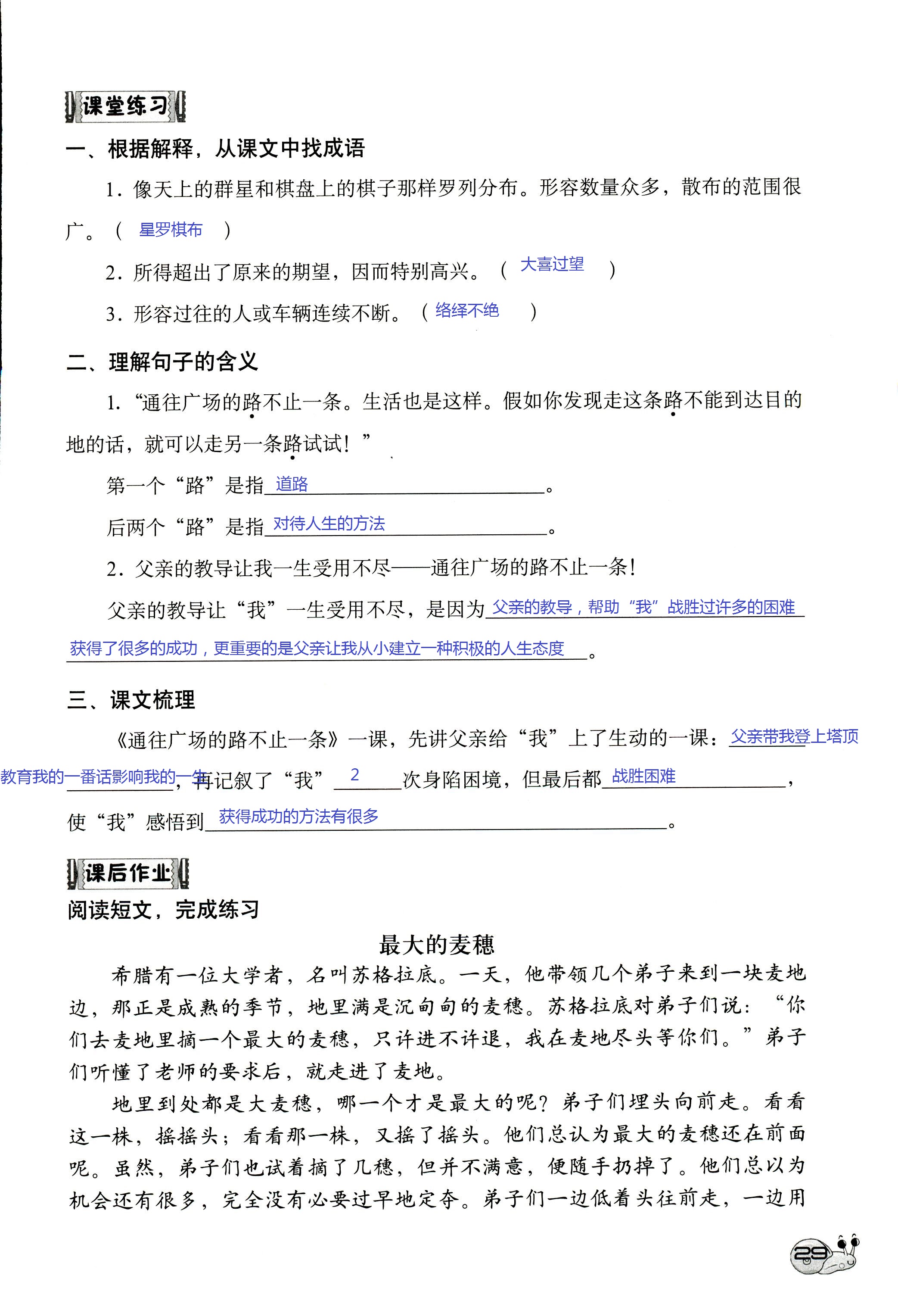 2017年知識(shí)與能力訓(xùn)練五年級(jí)語(yǔ)文人教版 第29頁(yè)