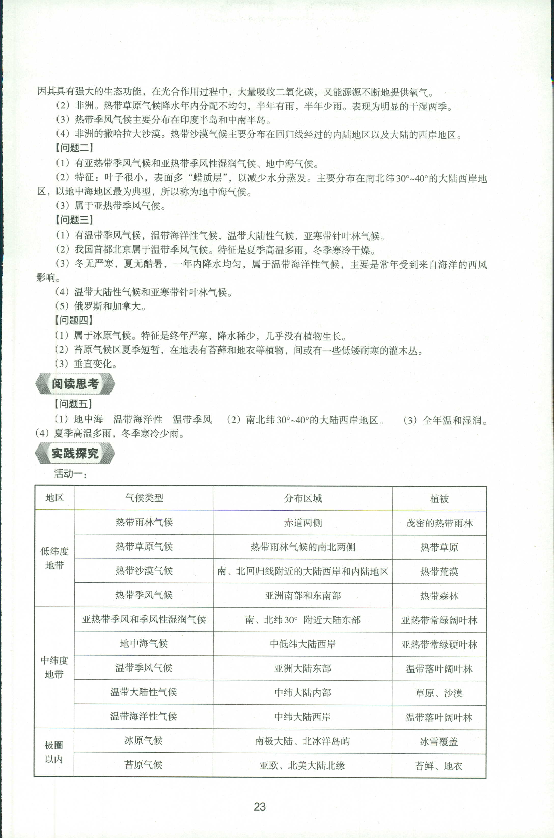 2018年新編助學(xué)讀本七年級(jí)地理人教版 第22頁(yè)