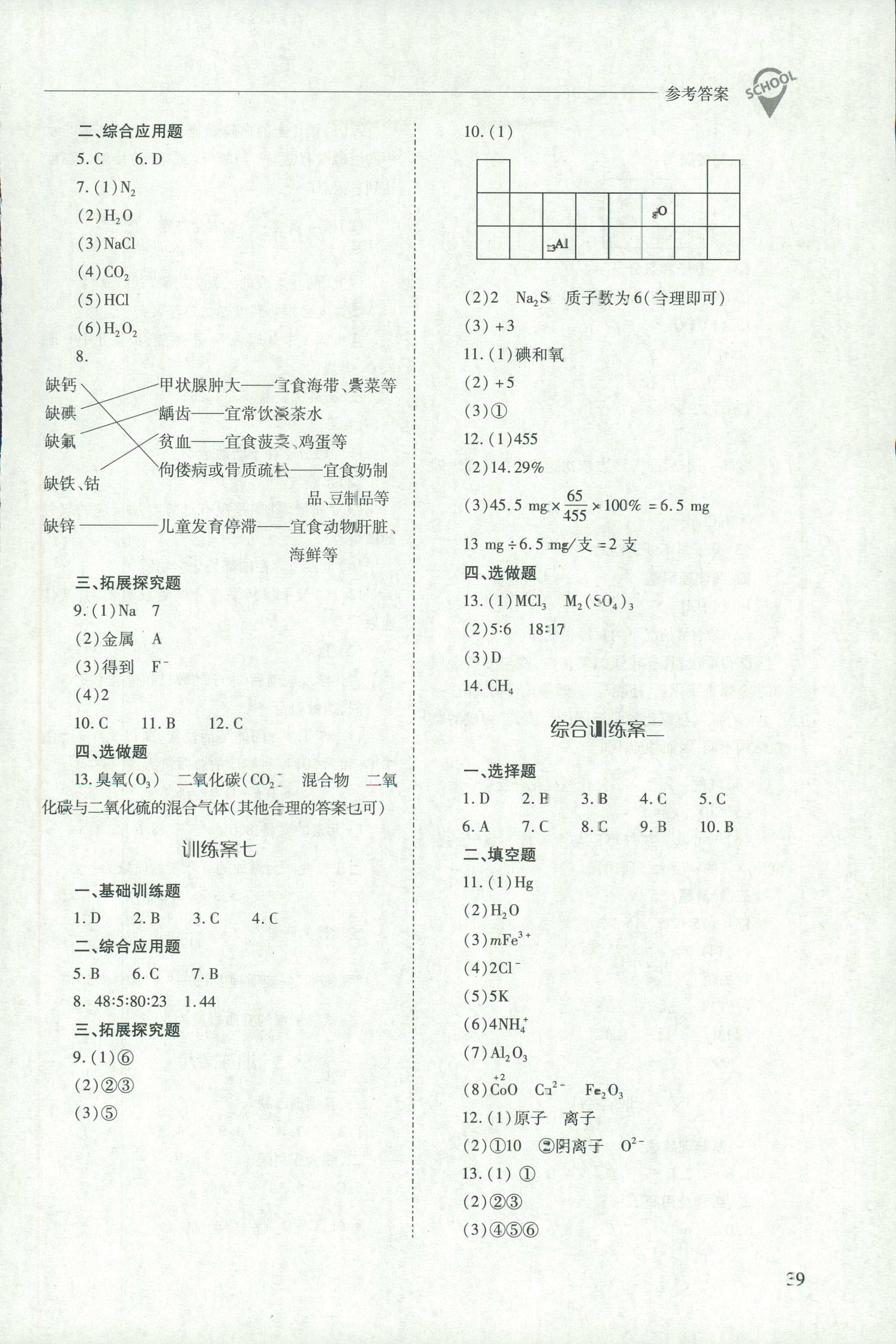 2018年新课程问题解决导学方案九年级化学沪教版 第39页