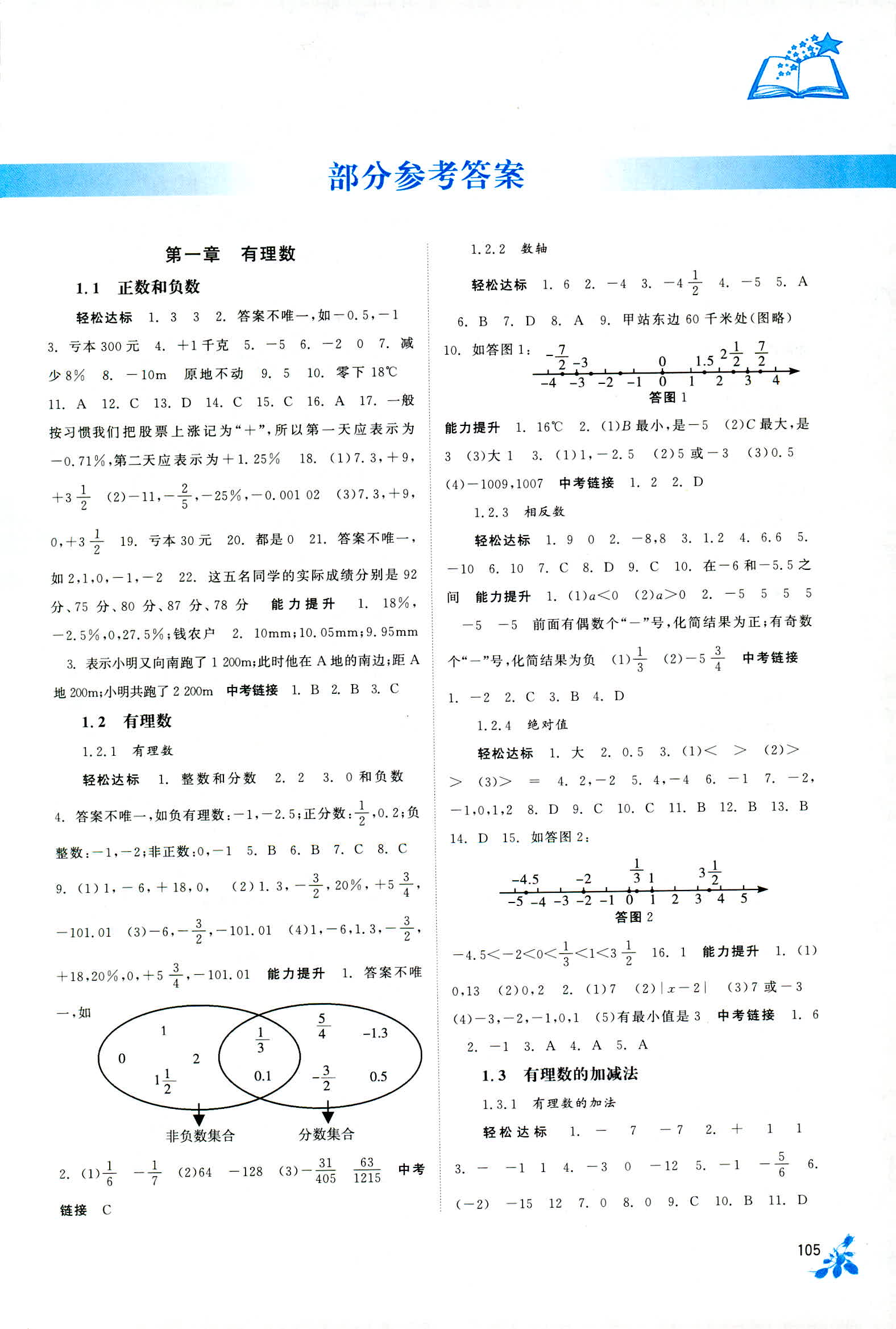 2018年自主学习能力测评七年级数学人教版 第1页