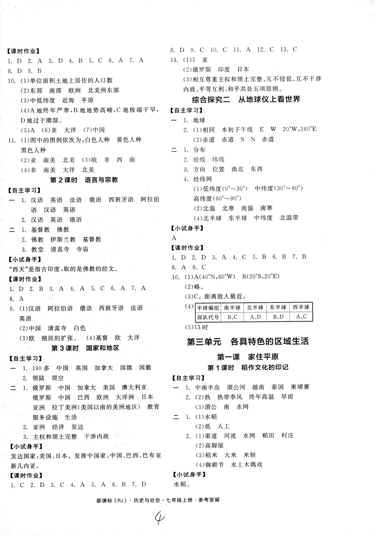 2018年全品學(xué)練考七年級(jí)中國歷史人教版 第4頁