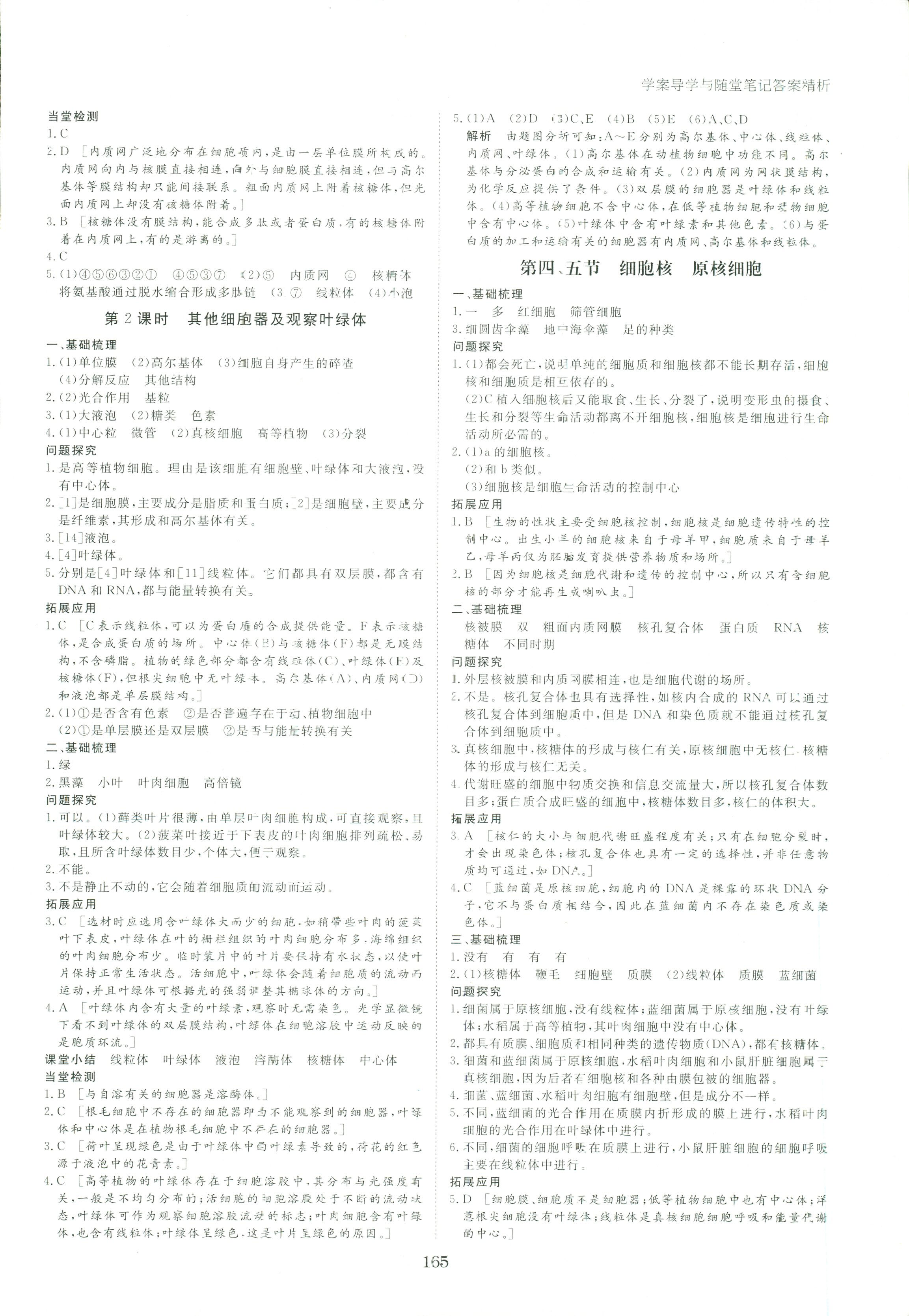 2017年步步高學案導學與隨堂筆記必修一生物其它 第5頁