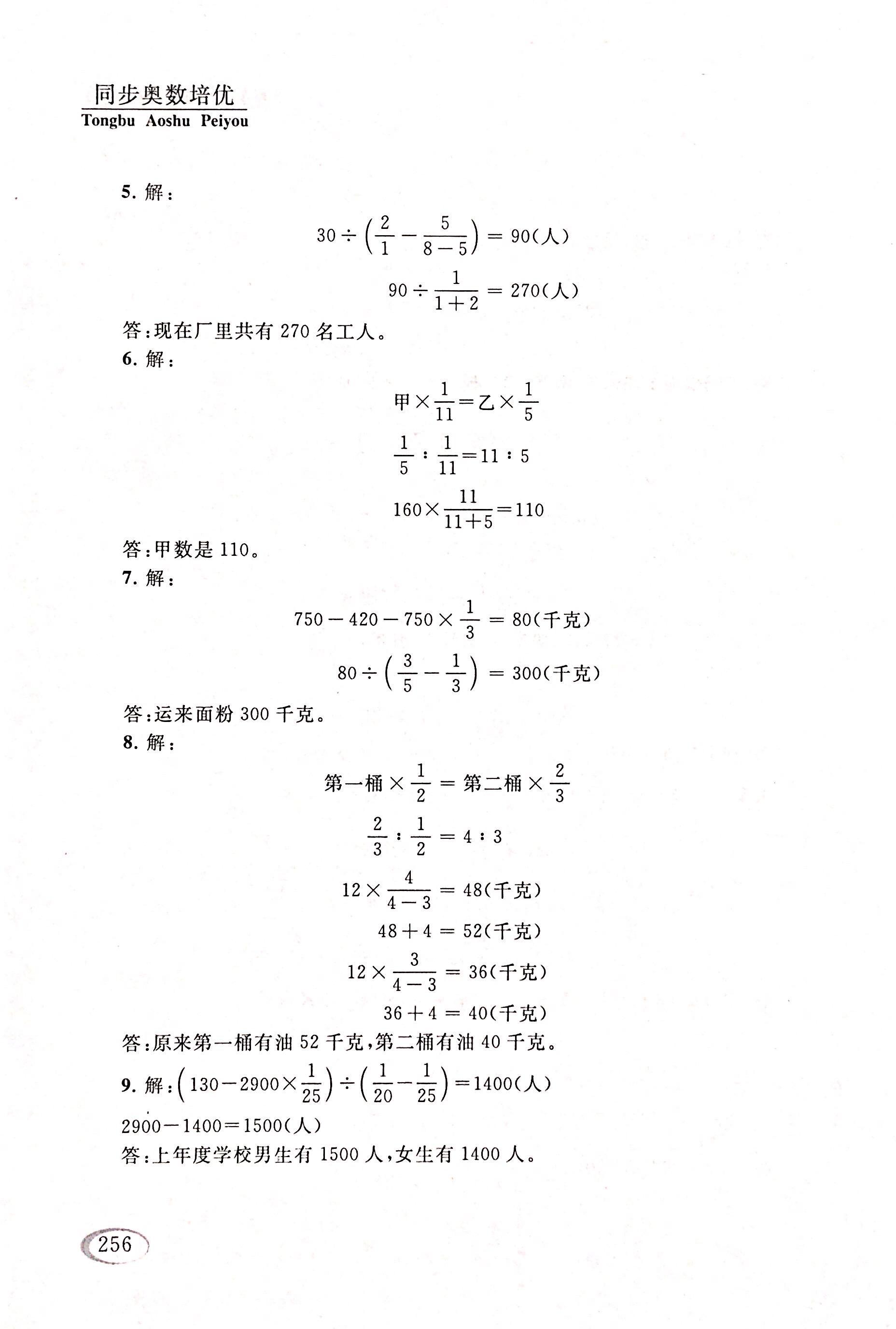 2017年同步奥数培优六年级数学人教版 第18页