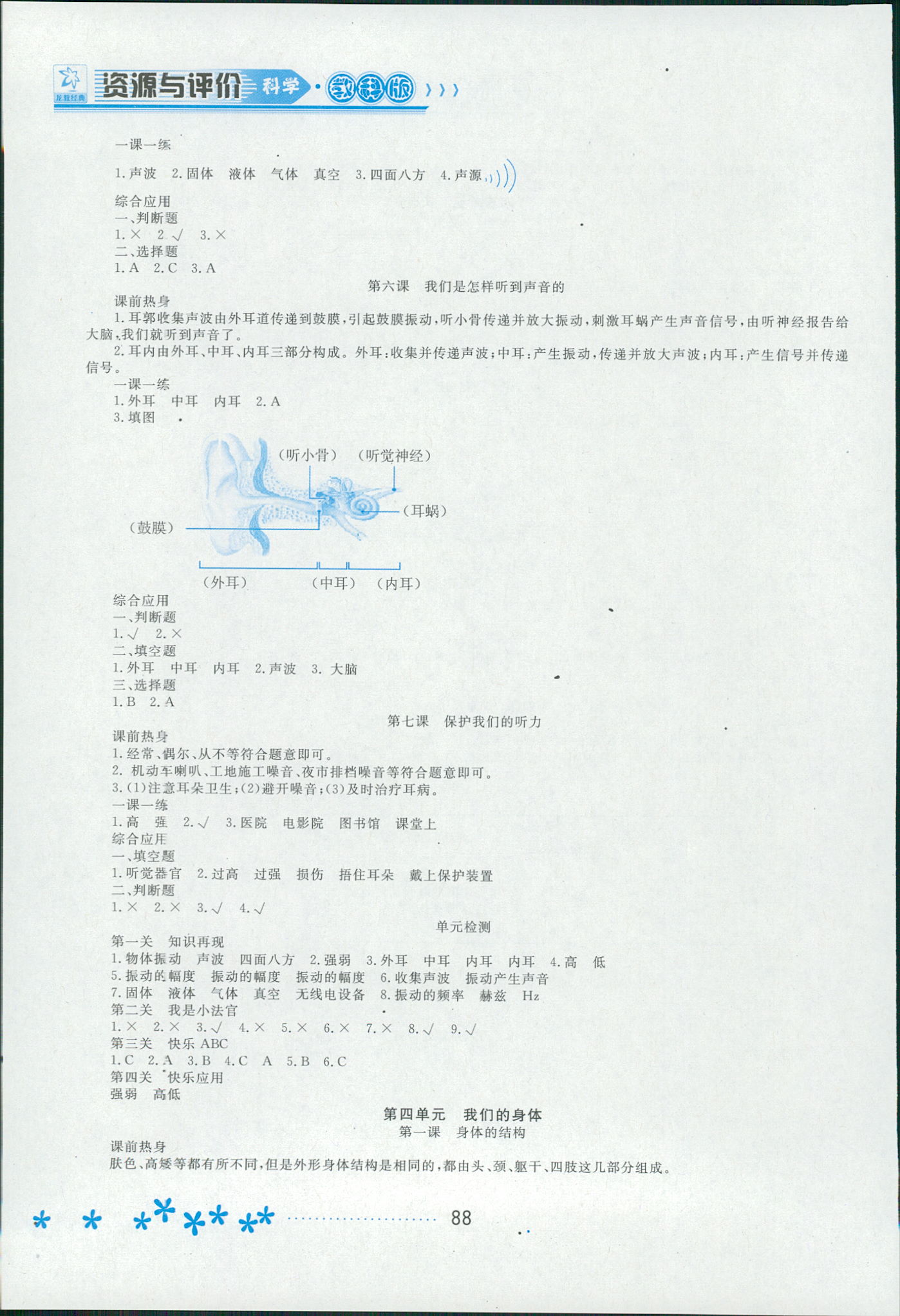 2018年資源與評(píng)價(jià)四年級(jí)科學(xué)教科版 第7頁(yè)