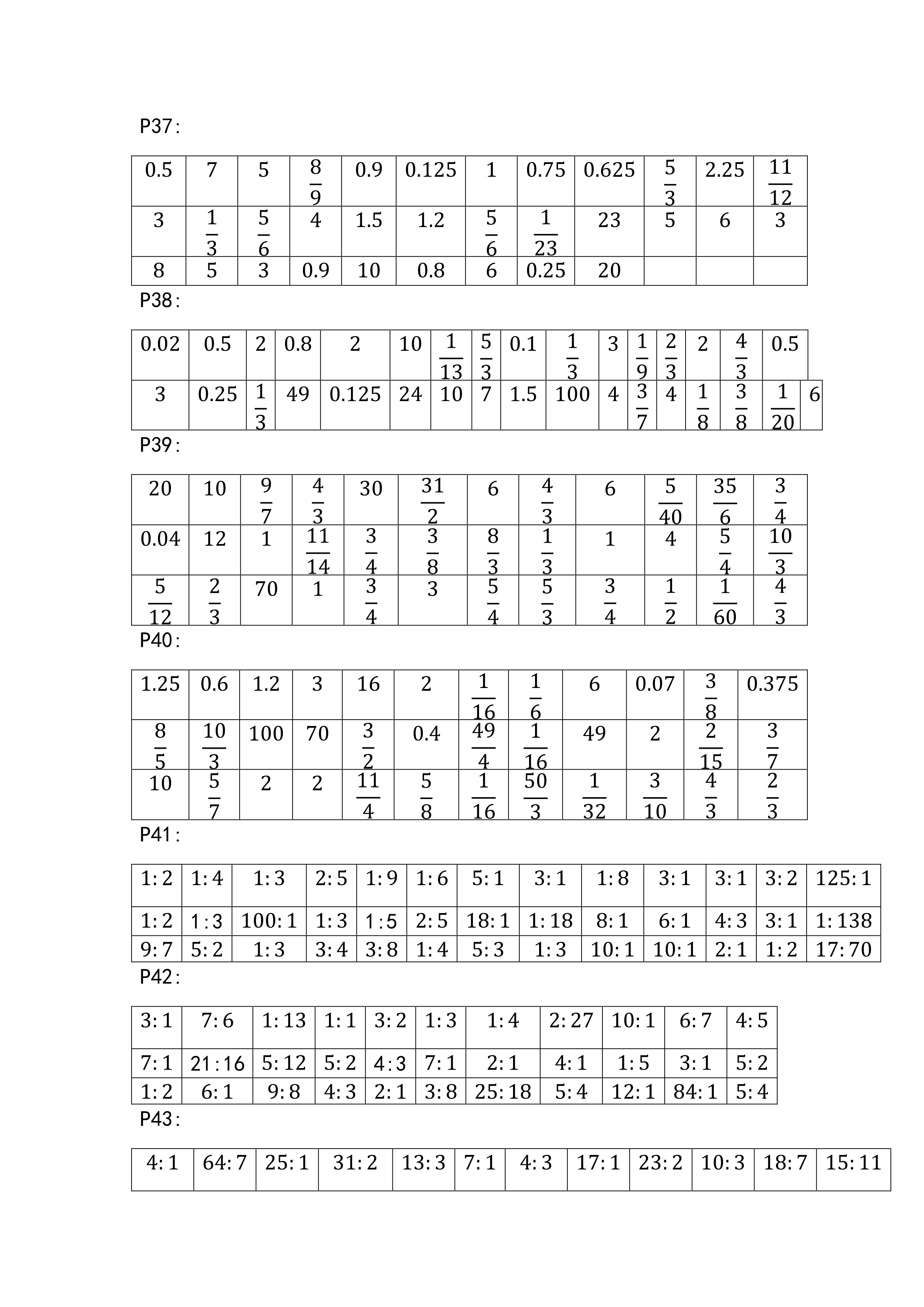 2018年新课标天天练口算六年级数学 第5页