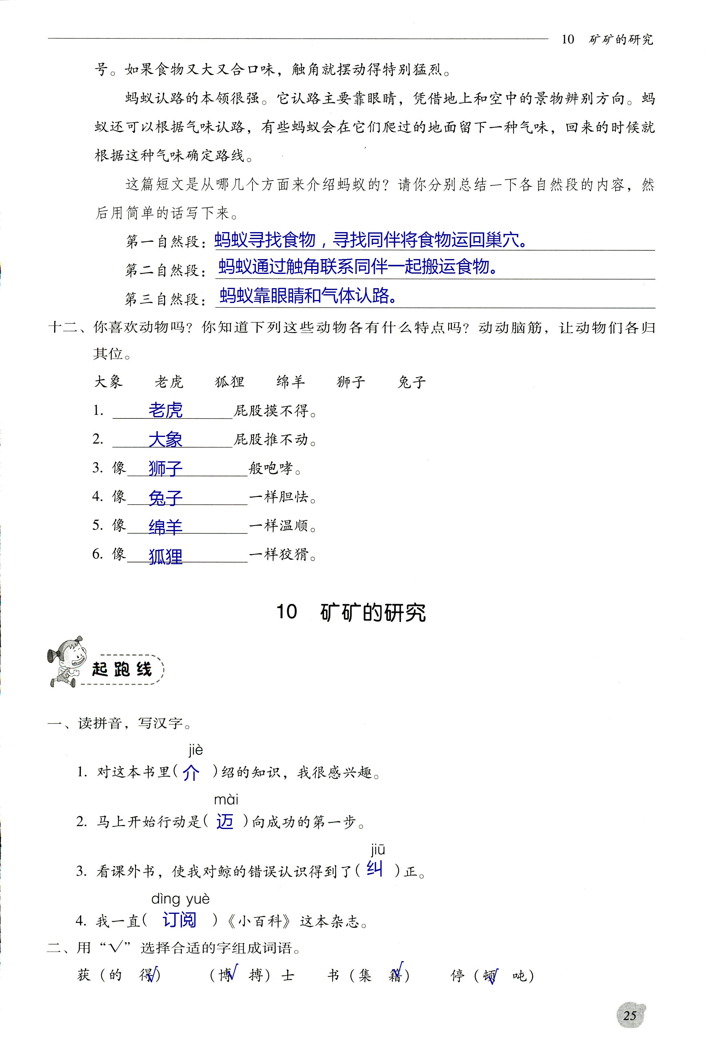 2017年同步練習(xí)冊河北教育出版社三年級語文其它 第25頁