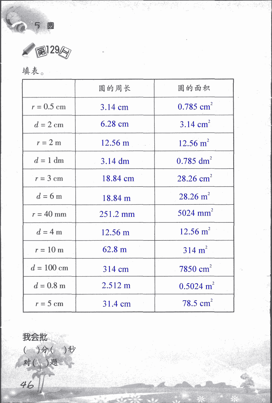 2018年口算訓(xùn)練六年級(jí)數(shù)學(xué)上人教版 第46頁