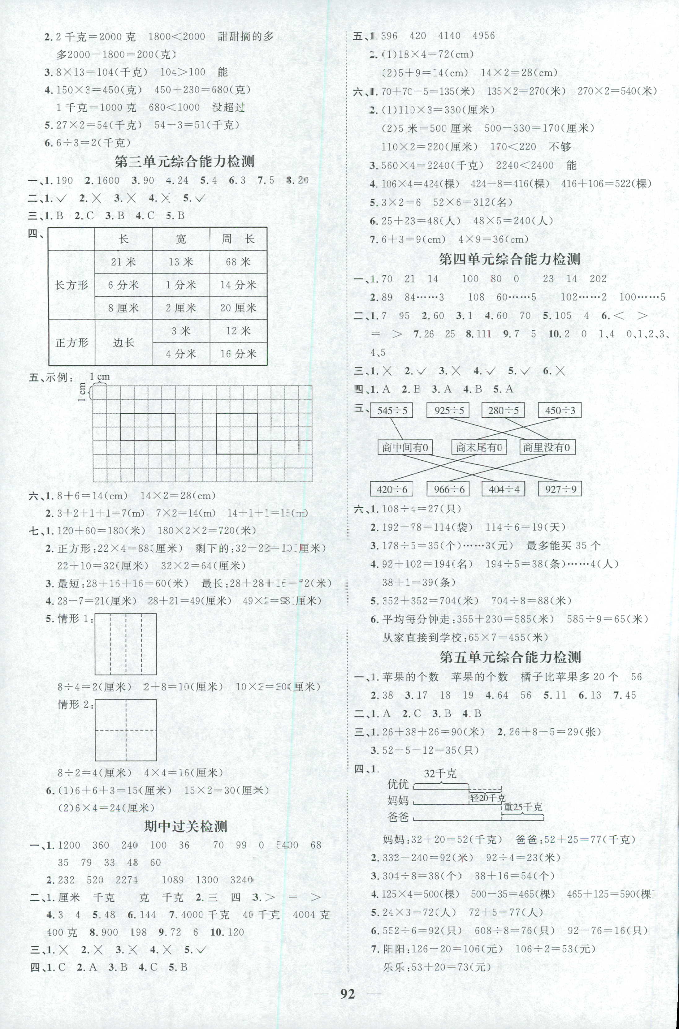 2018年陽光同學課時優(yōu)化作業(yè)三年級數(shù)學蘇教版 第8頁