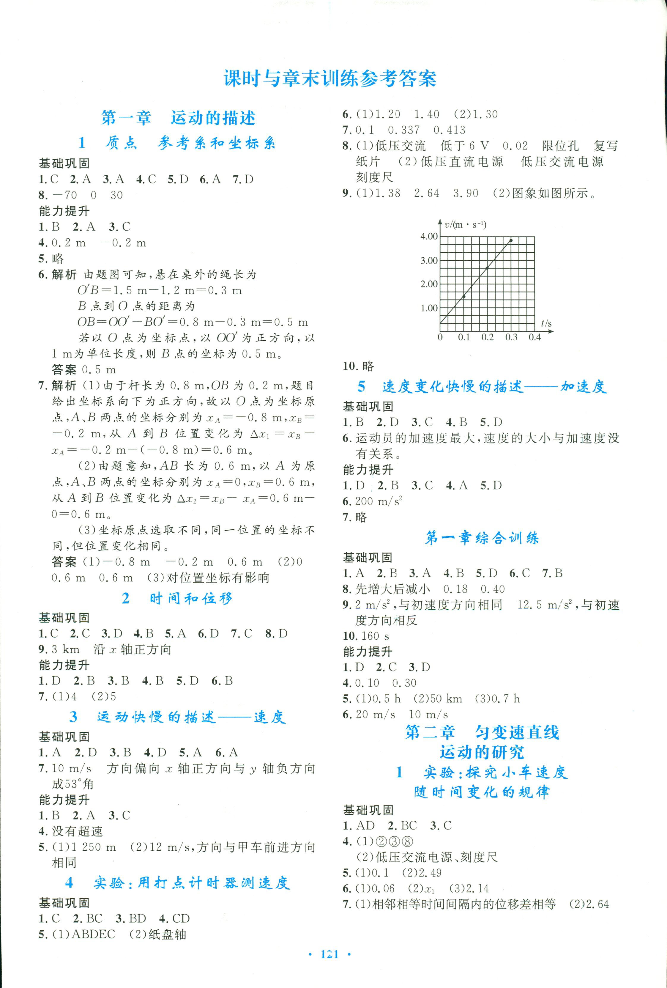 2017年同步訓練物理必修1人教版 第13頁