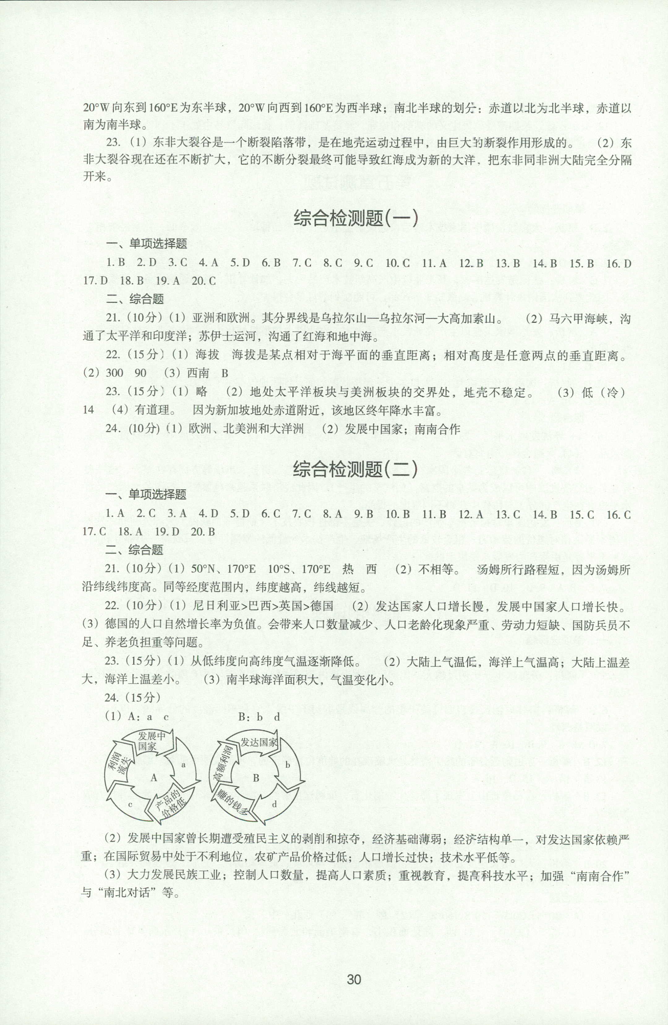 2018年新编助学读本七年级地理人教版 第29页