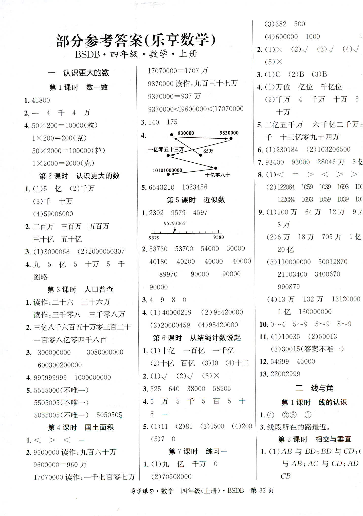 2018年課課幫導(dǎo)學(xué)練習(xí)樂(lè)享數(shù)學(xué)四年級(jí)北師大版 第1頁(yè)