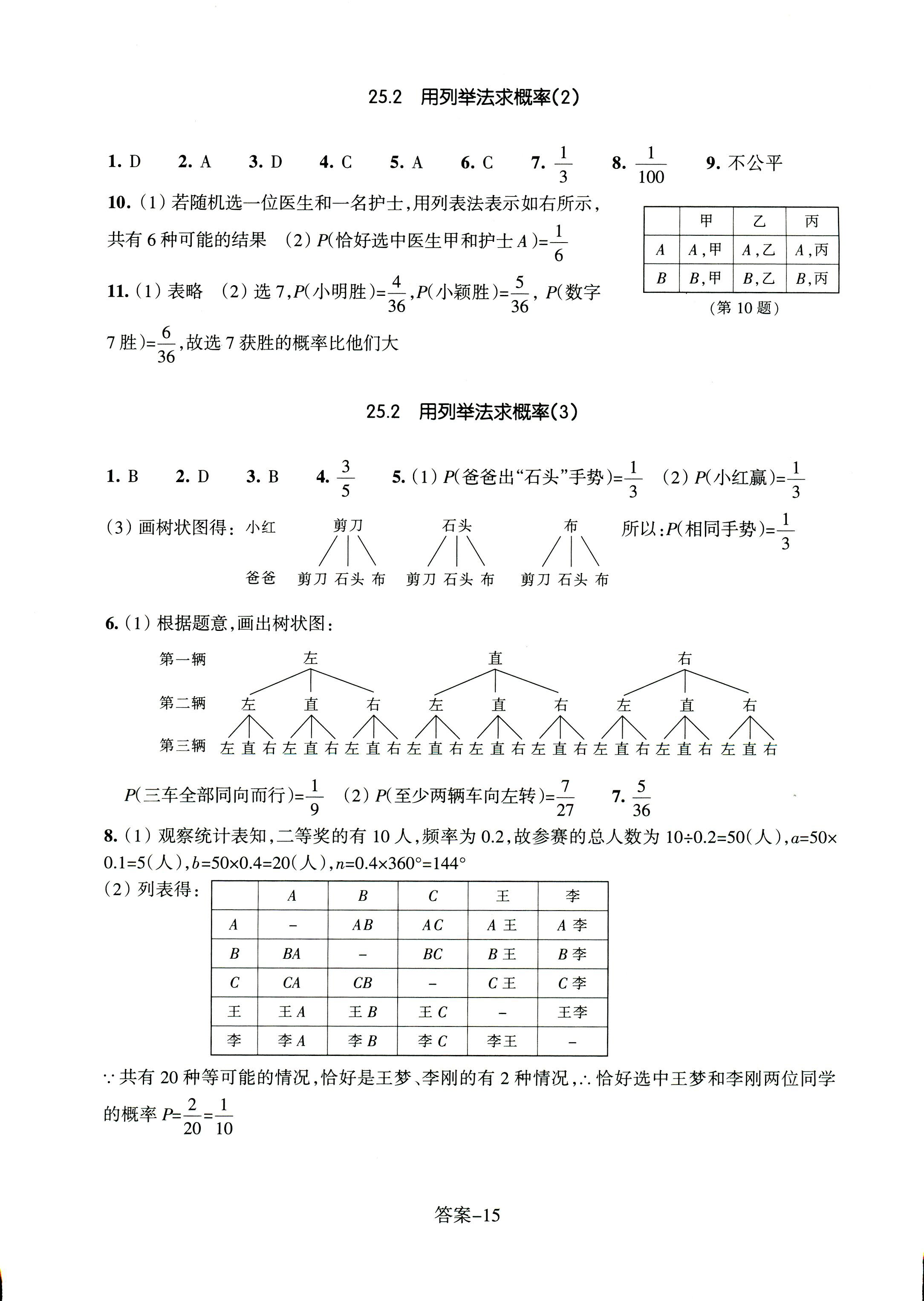 2017年每课一练浙江少年儿童出版社九年级数学人教版 第15页