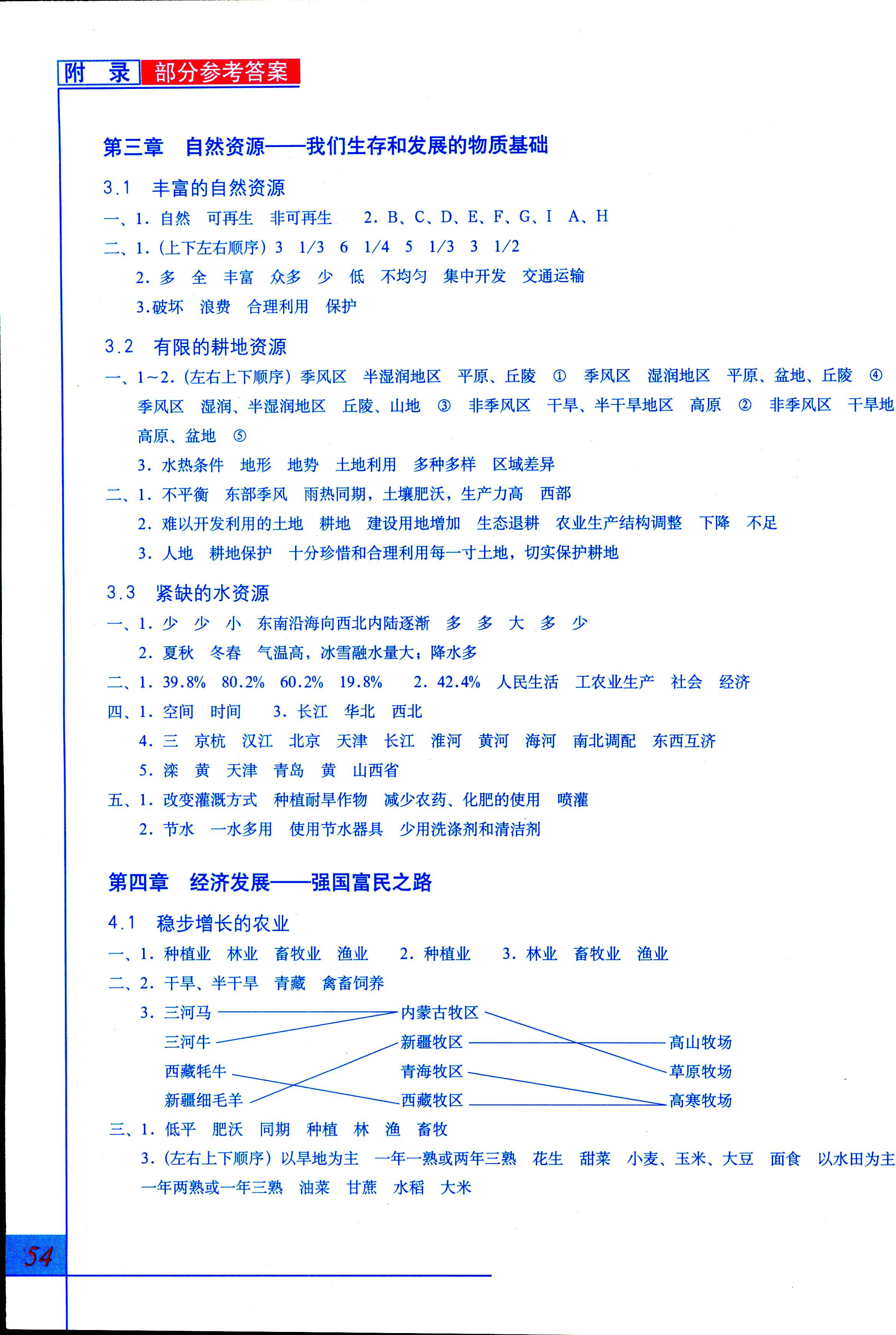 2018年地理填充圖冊八年級晉教版 第4頁