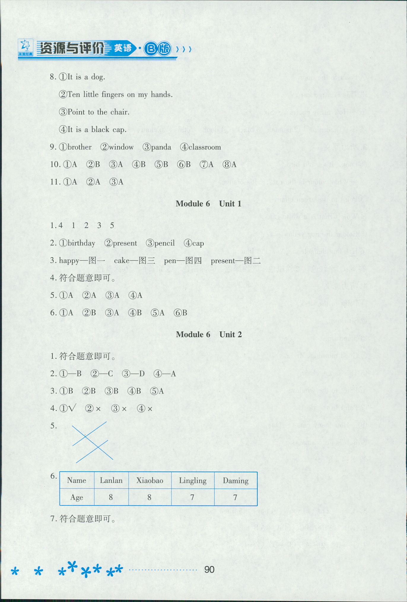 2018年資源與評(píng)價(jià)三年級(jí)英語(yǔ)外研版 第8頁(yè)