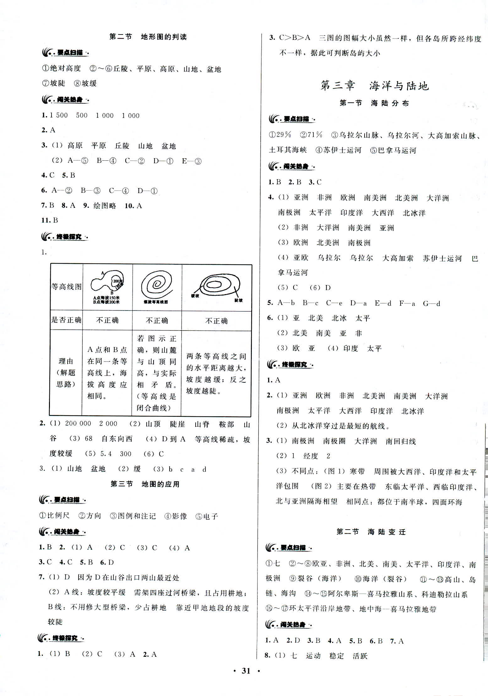 2018年新地理同步練習七年級商務星球版 第4頁