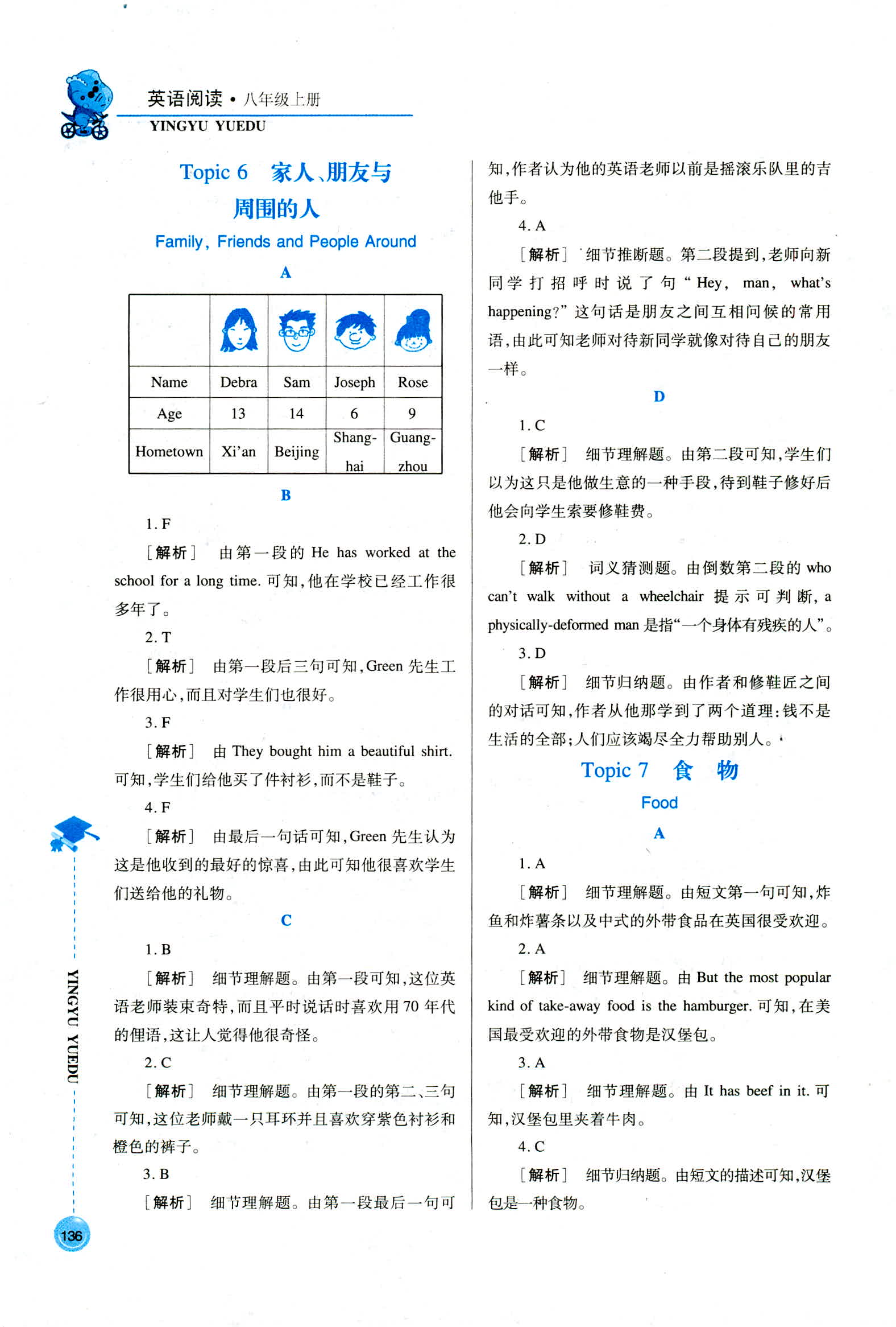 2018年初中英语阅读训练八年级人教版 第6页