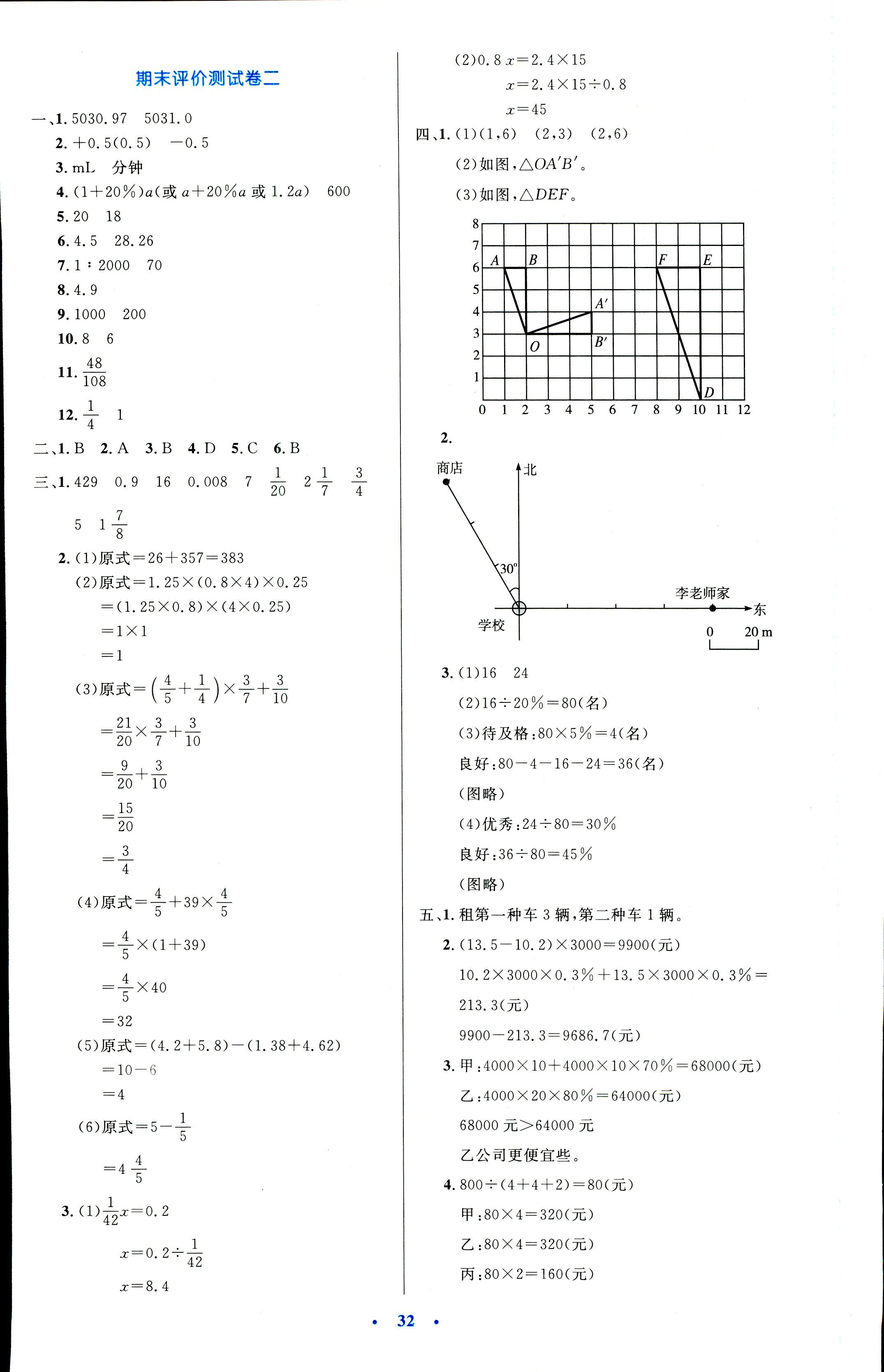 2018年小學(xué)同步測控優(yōu)化設(shè)計六年級數(shù)學(xué)人教版 第12頁