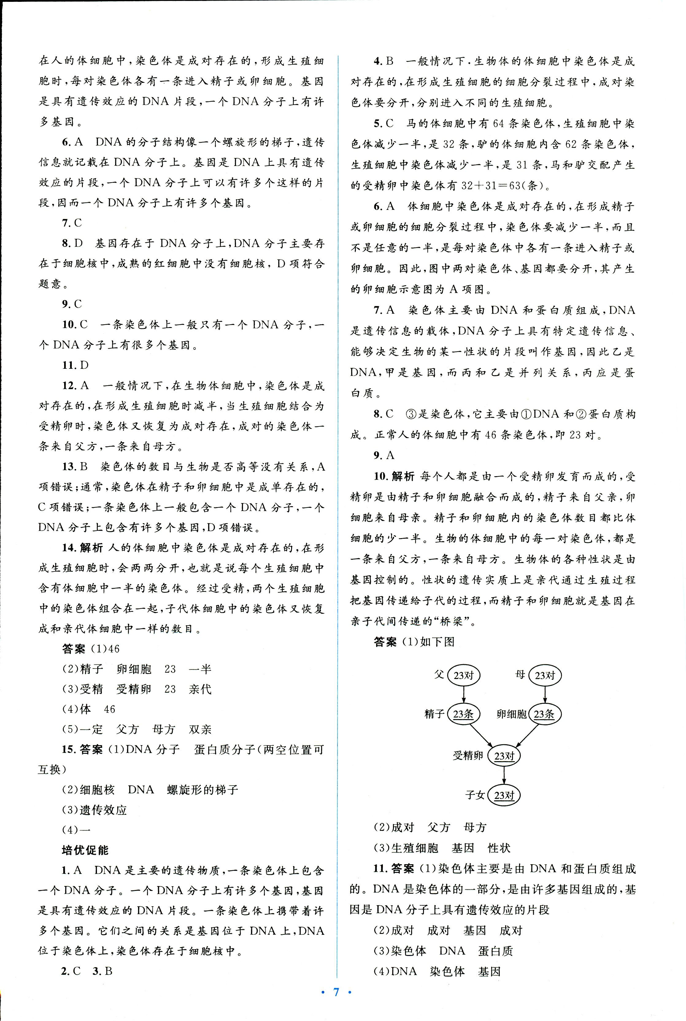 2018年人教金學(xué)典同步解析與測評學(xué)考練八年級生物學(xué)人教版 第7頁