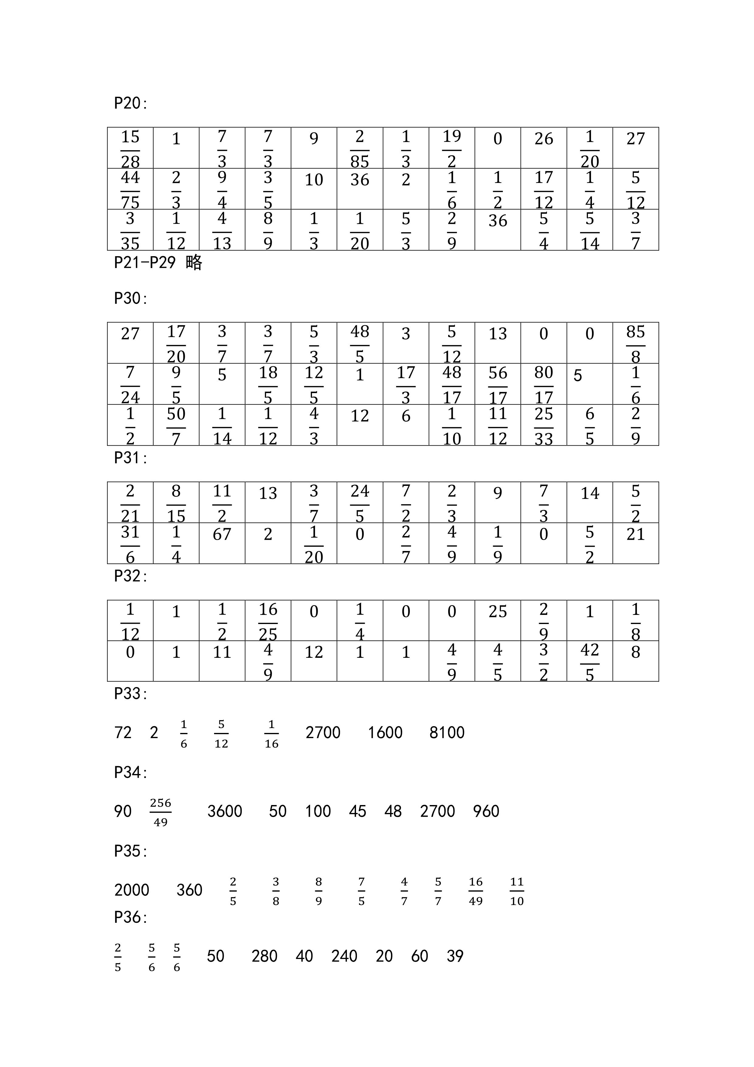 2018年新课标天天练口算六年级数学 第4页